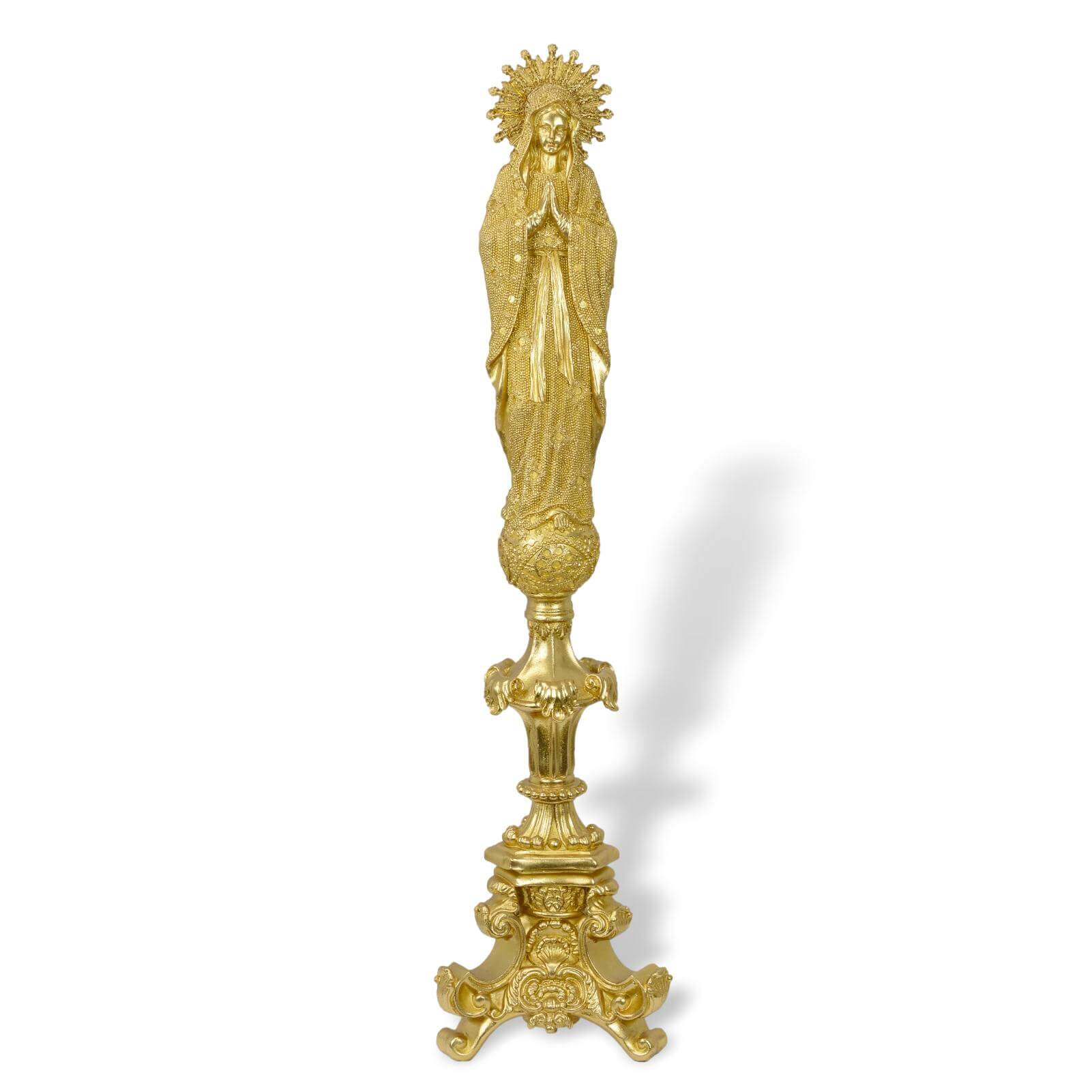 Skulptur Maria Madonna Heiligenfigur Figur Statue Kirche Altar Antik-Stil 94cm