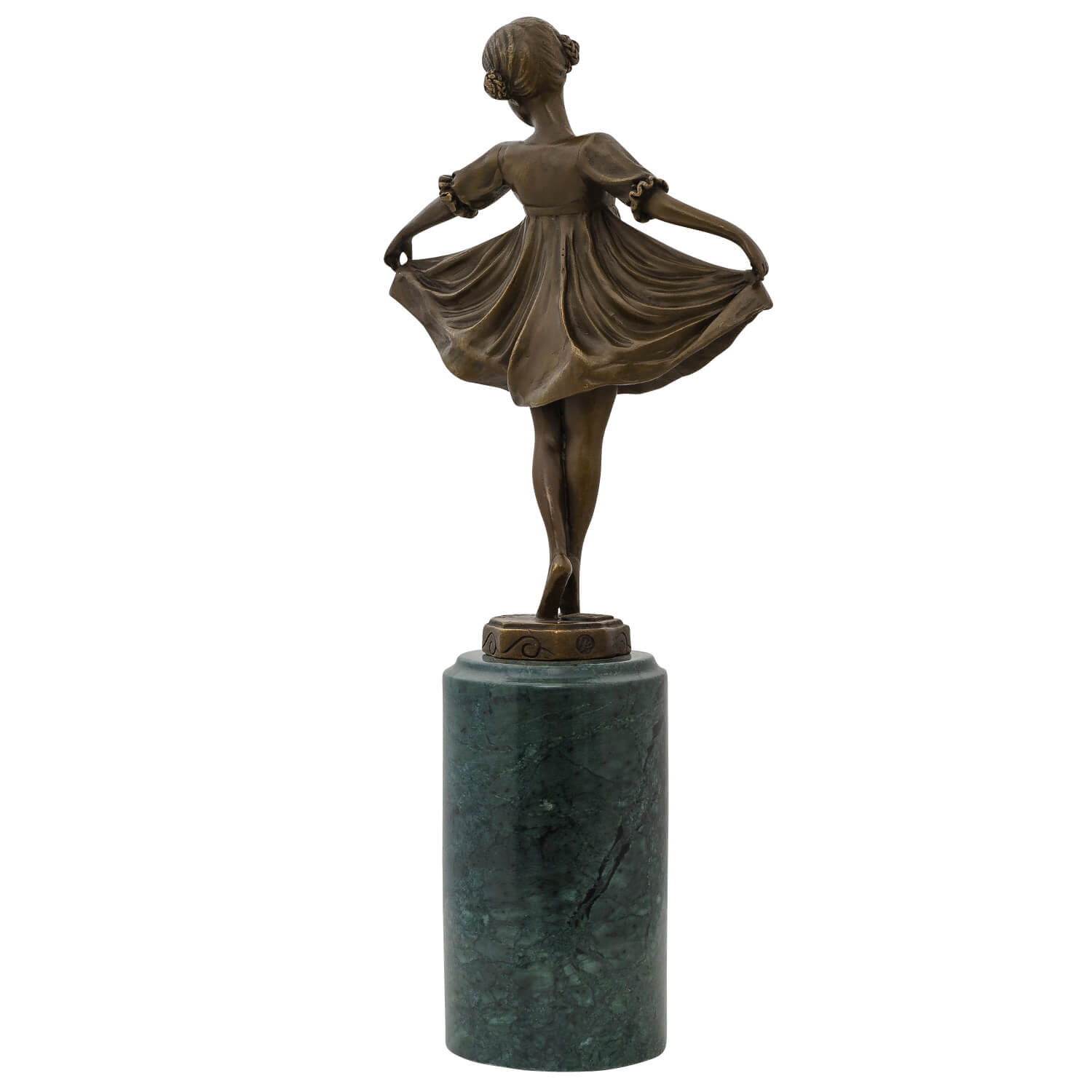 Bronzeskulptur nach Ferdinand Preiss (1882-1943) Bronzefigur Ballerina 32cm