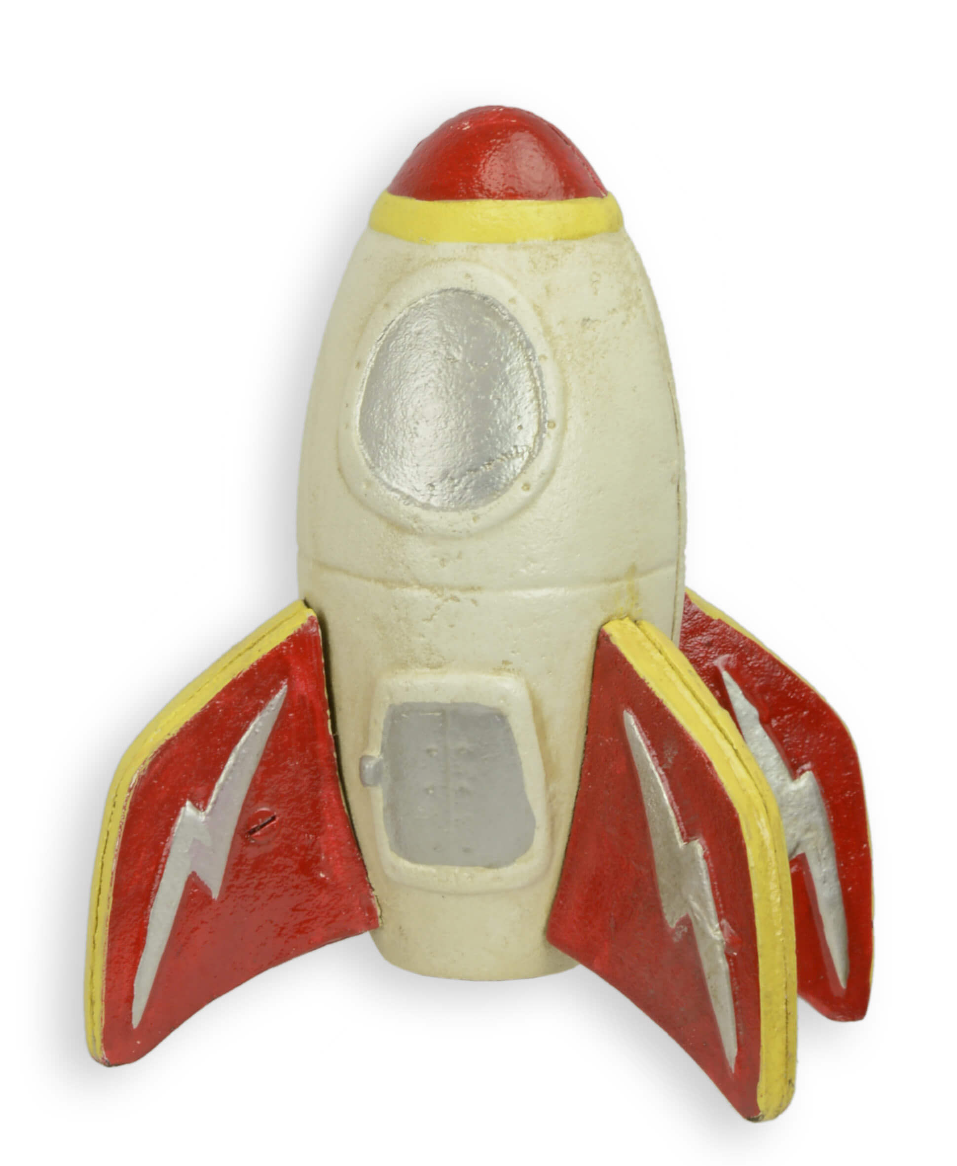 Spardose Rakete aus Gusseisen Replikat Retro Design Dekoration