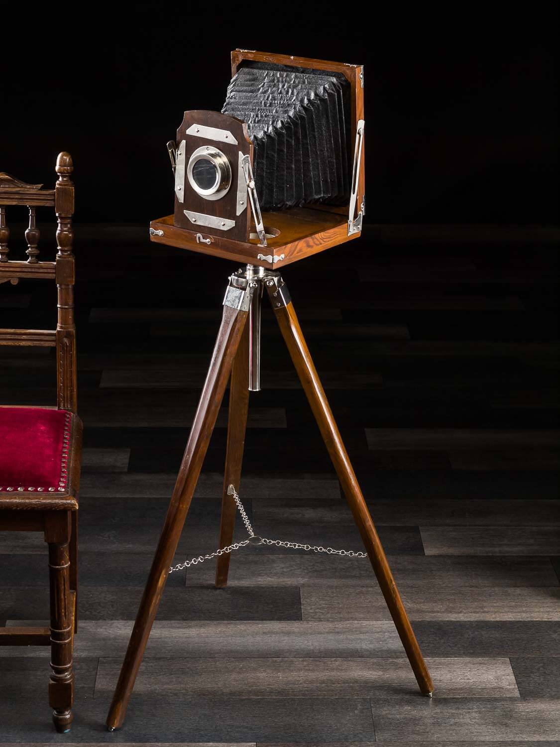 Plattenkamera Studio Kamera Atelier Modell Antik-Stil Dekoration Nostalgie Foto