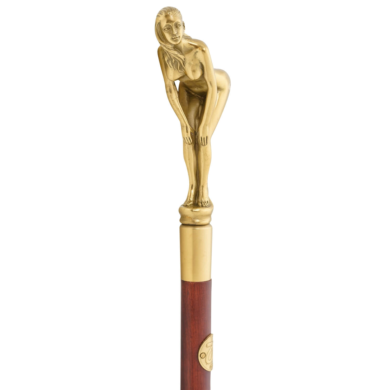 Spazierstock Bronzeskulptur Gehstock Erotik Kunst Flanierstock Antik-Stil - 96cm