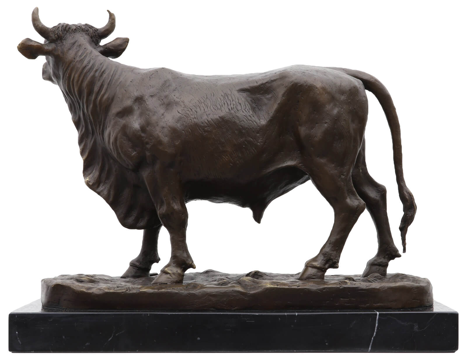 Bronzeskulptur Bulle Ochse Kuh Stier Antik-Stil Bronze Figur Statue 35cm