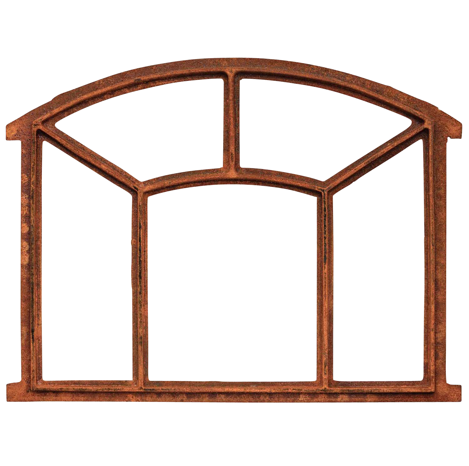 Nostalgie Stallfenster 48x62,5cm Fenster Eisen Rahmen rostig Antik-Stil iron