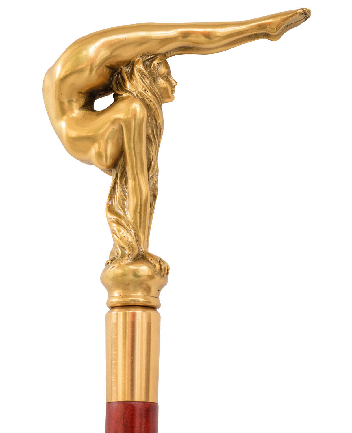 Spazierstock Bronzeskulptur Erotik Akt Antik-Stil Flanierstock Gehstock - 93,5cm