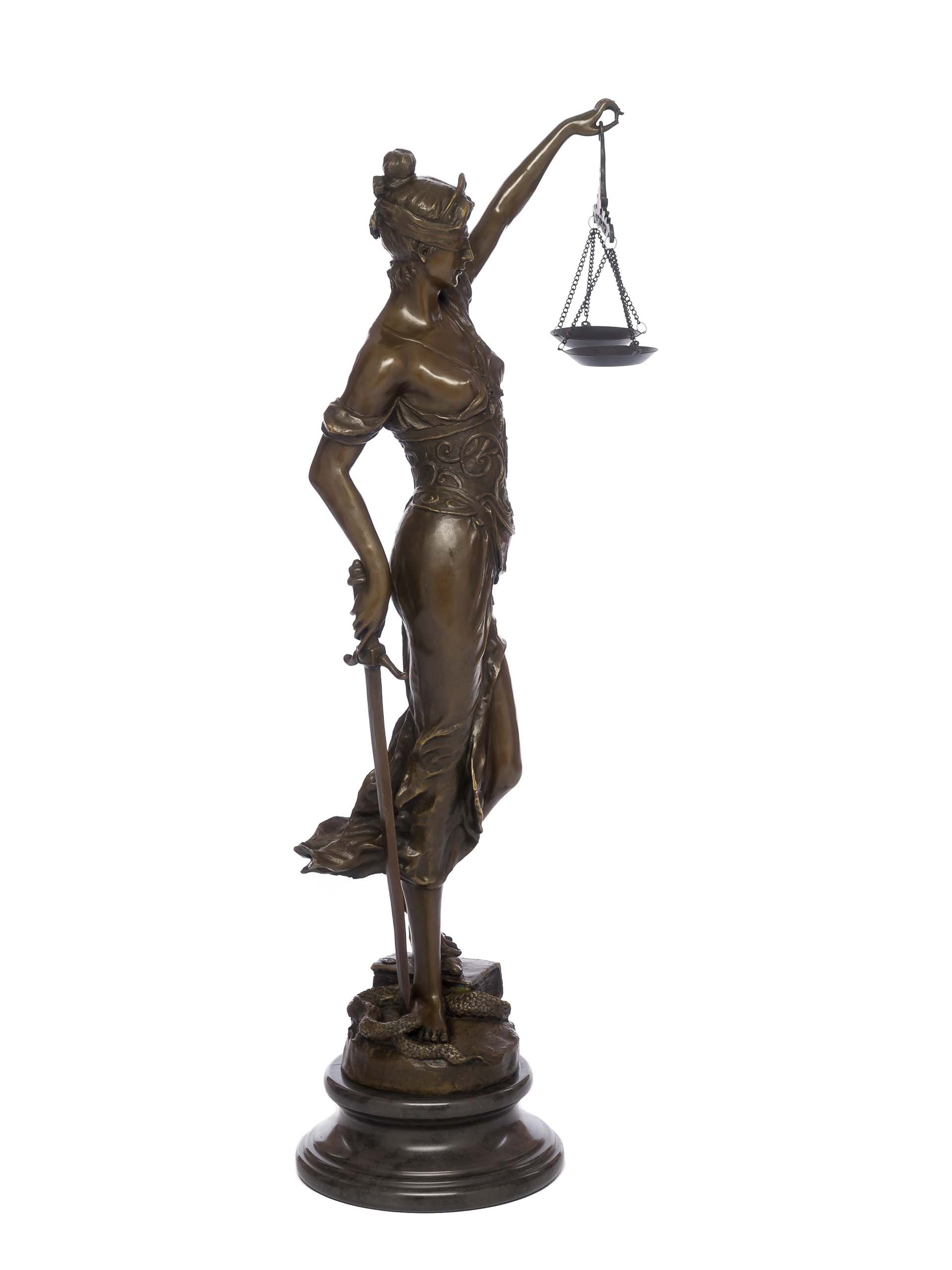 Bronze Justitia Bronzeskulptur Skulptur