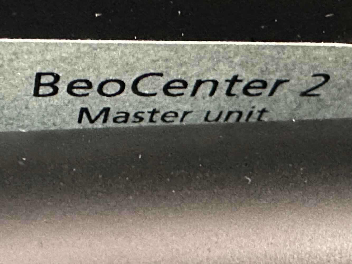 Beocenter 2, Master unit, HiFi-Komponente, Audio-System, Beschriftungstext