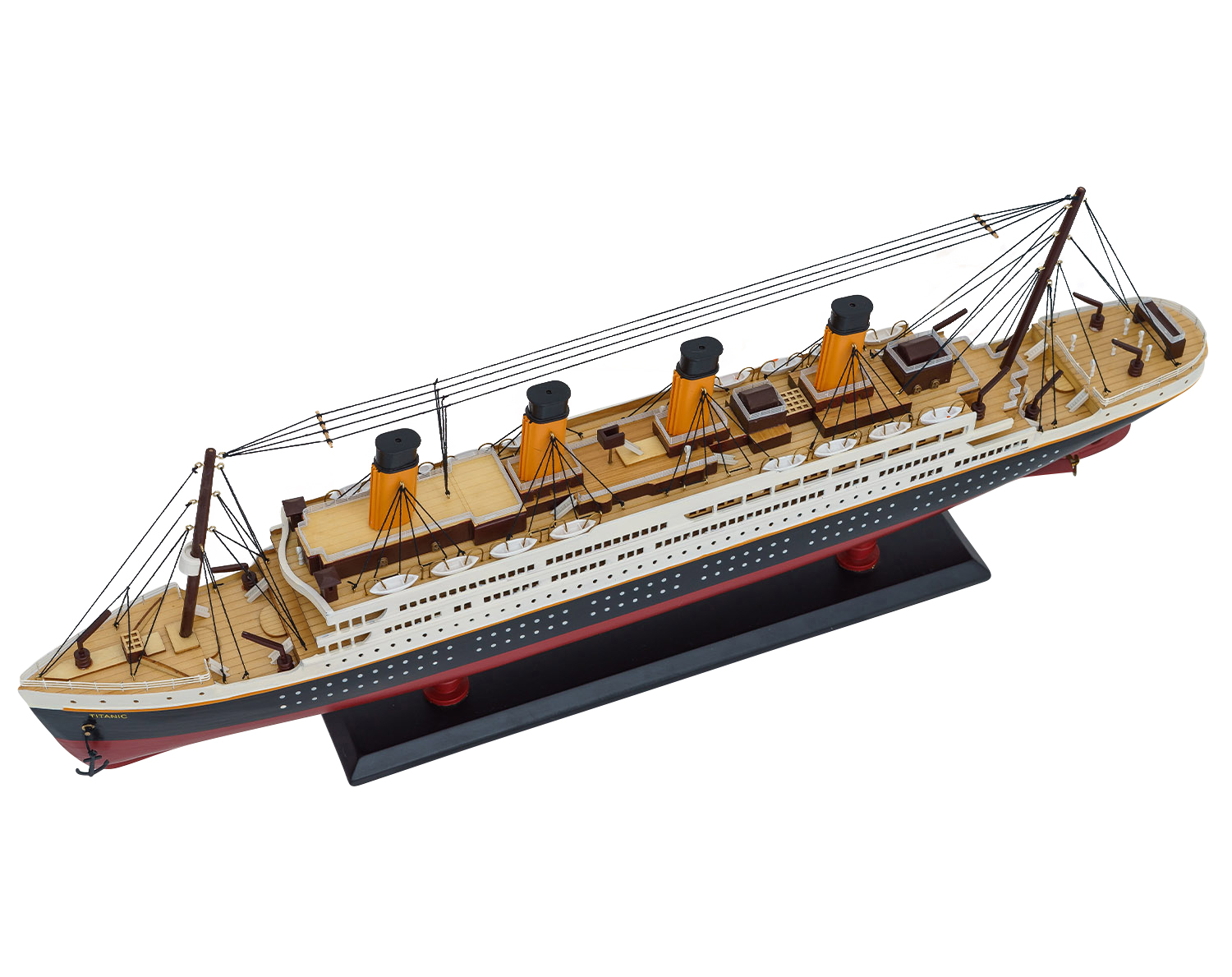 Modellschiff Titanic Schiff Holz 80cm Maritim Deko Antik-Stil kein Bausatz