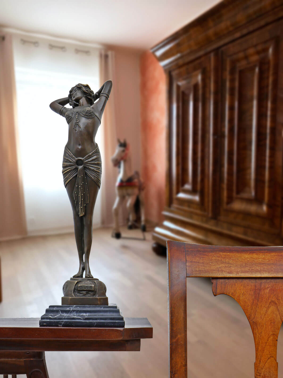 Bronzeskulptur Erotik erotische Kunst im Antik-Stil Bronze Figur Statue 42cm