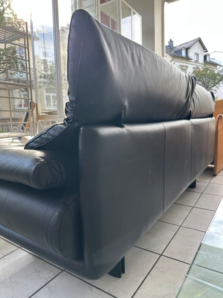 Sofa, Leder, Couch, Schwarz, Sitzbank