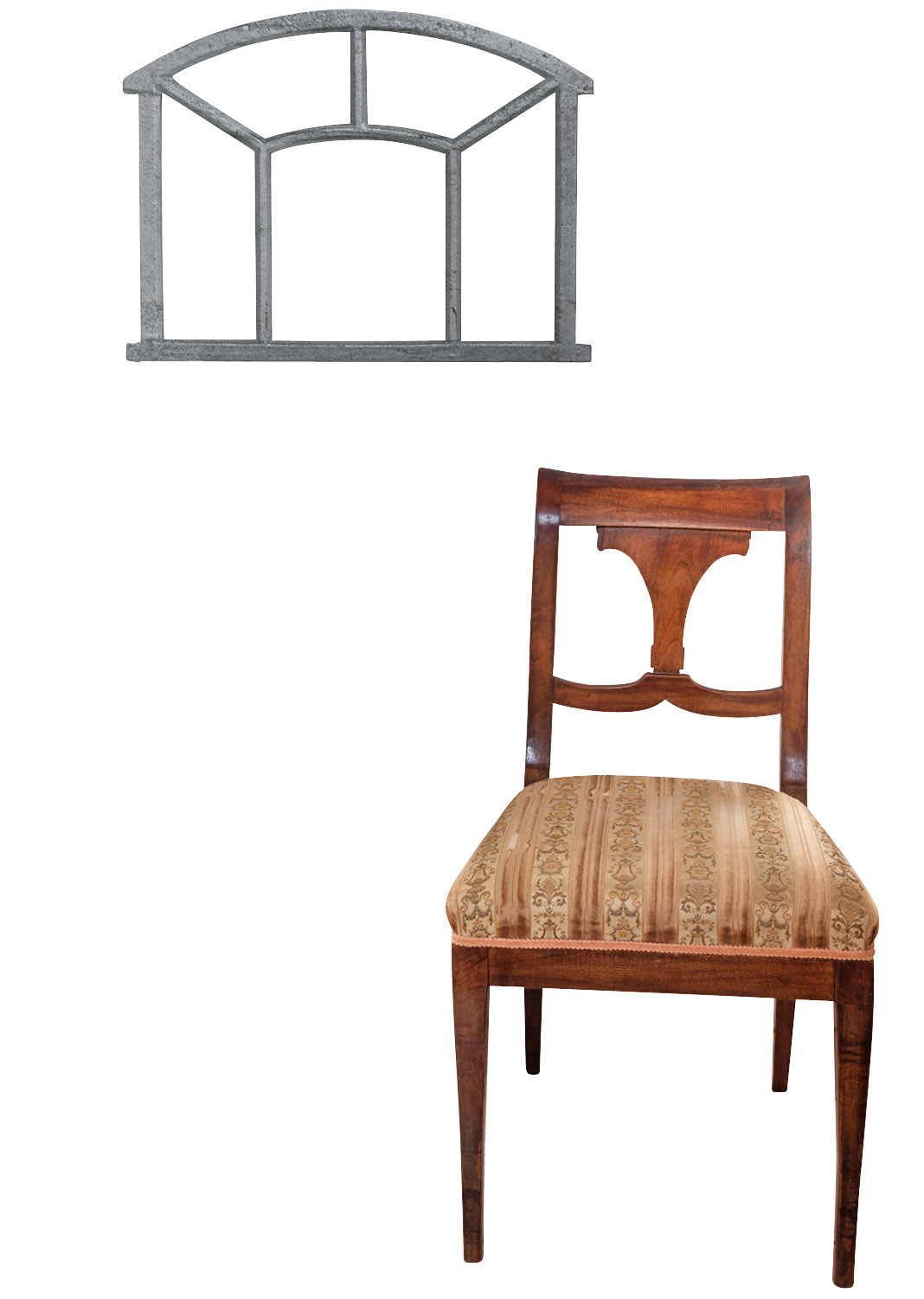 Fenster grau Stallfenster Eisenfenster Scheunenfenster Eisen 58cm Antik-Stil (m)