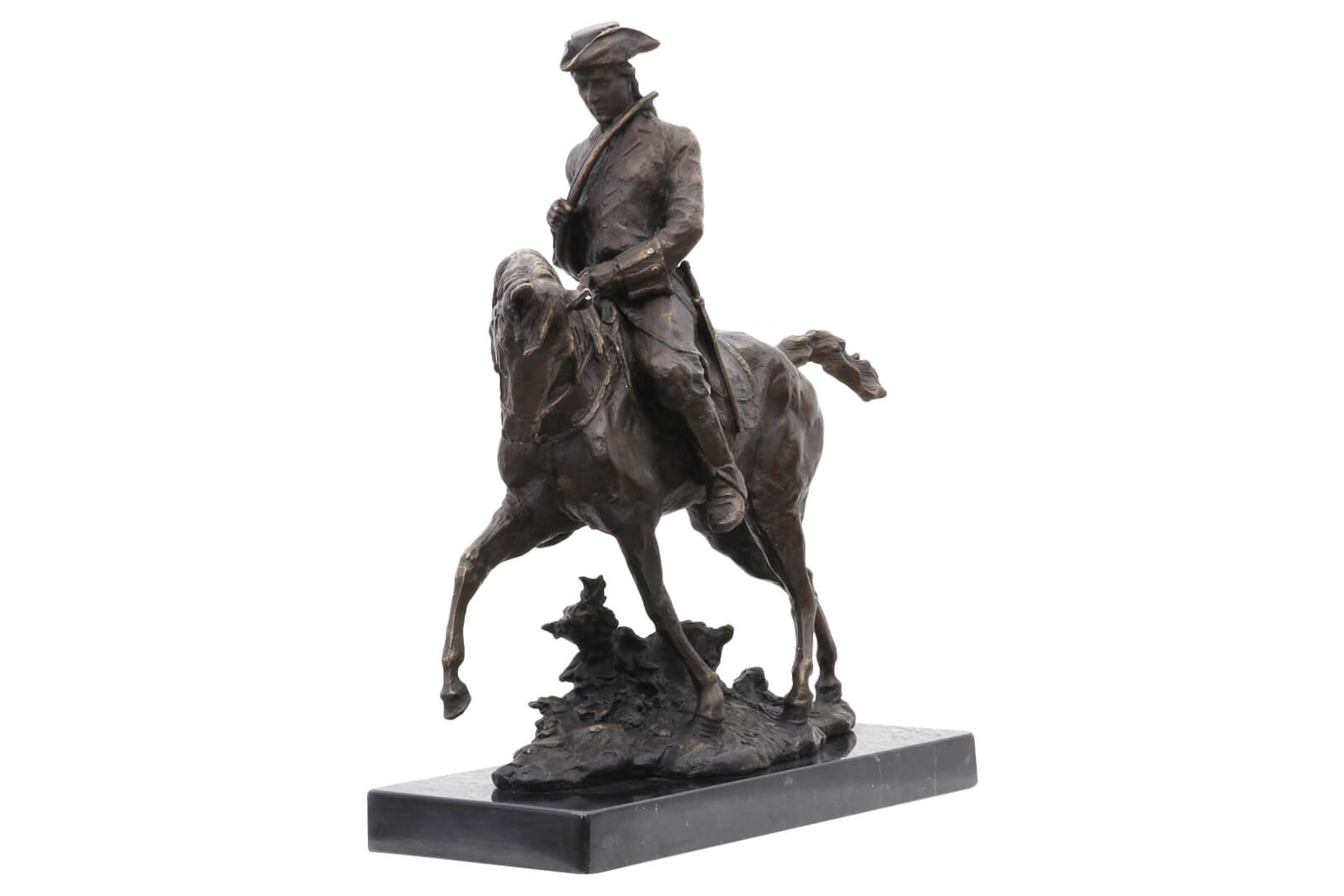 Bronzeskulptur Louis XV Pferd im Antik-Stil Bronze Figur Statue 41cm