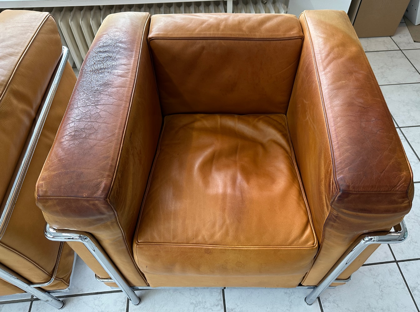 Ledersessel, Sessel, Cognac, Leder, Armlehnstuhl