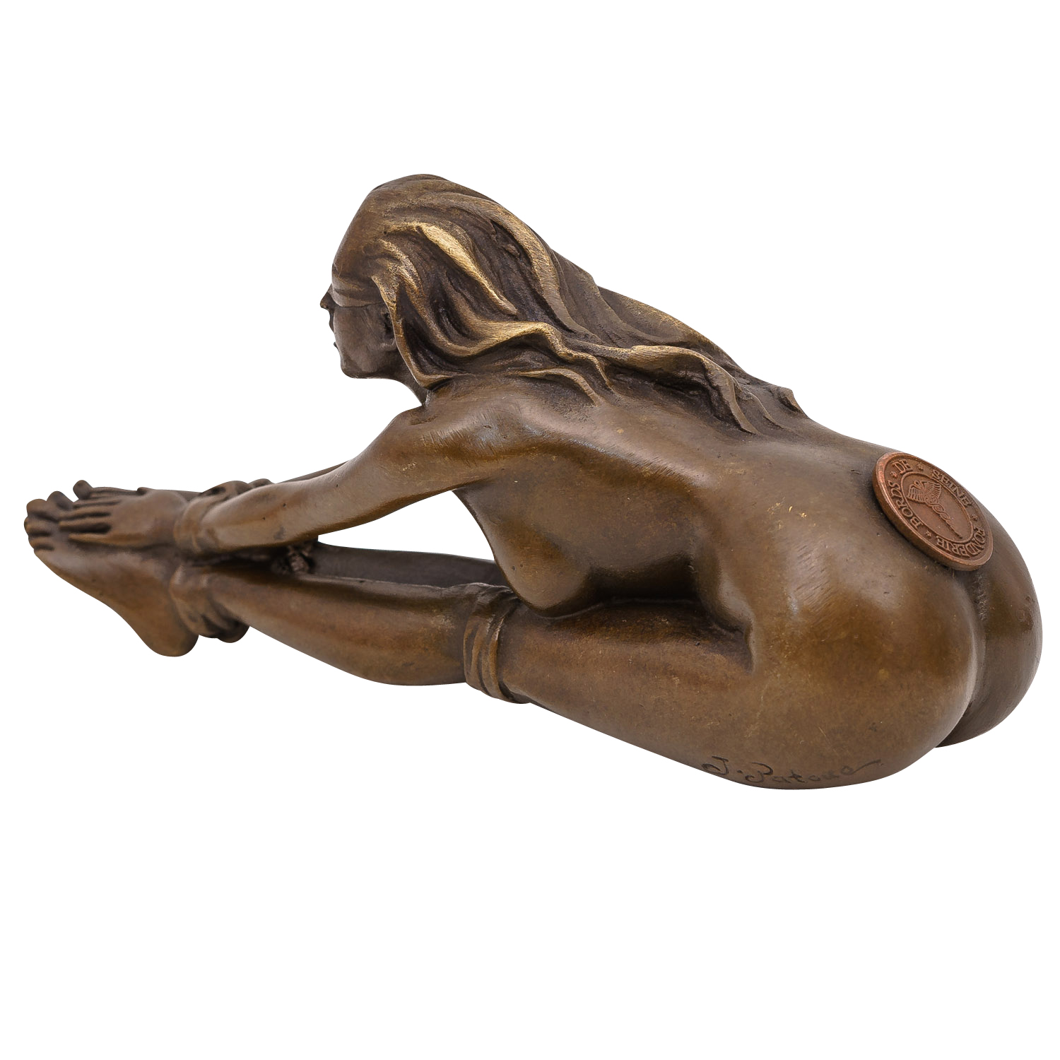 Bronzeskulptur Frau Erotik Kunst im Antik-Stil Bronze Figur Statue 13cm