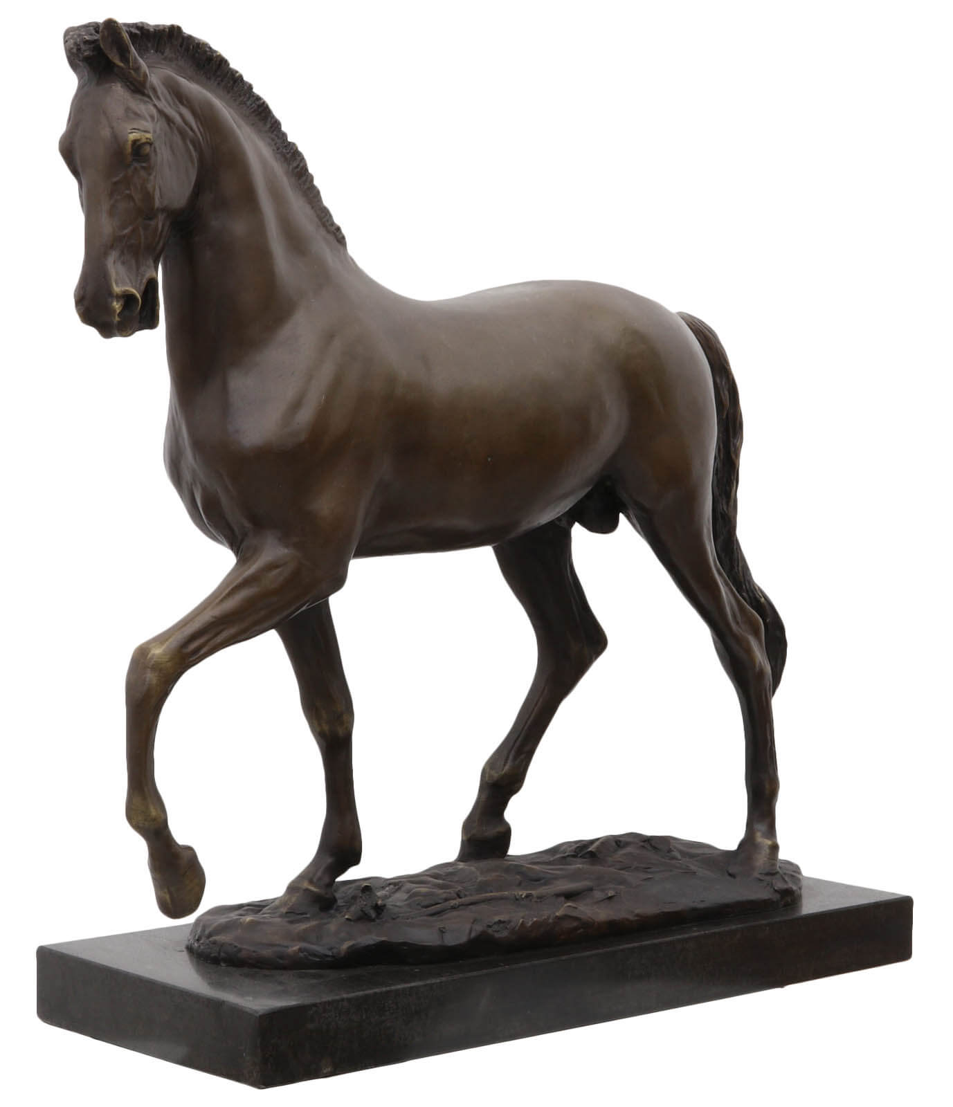 Bronzeskulptur Pferd im Antik-Stil Bronze Figur Statue 60cm