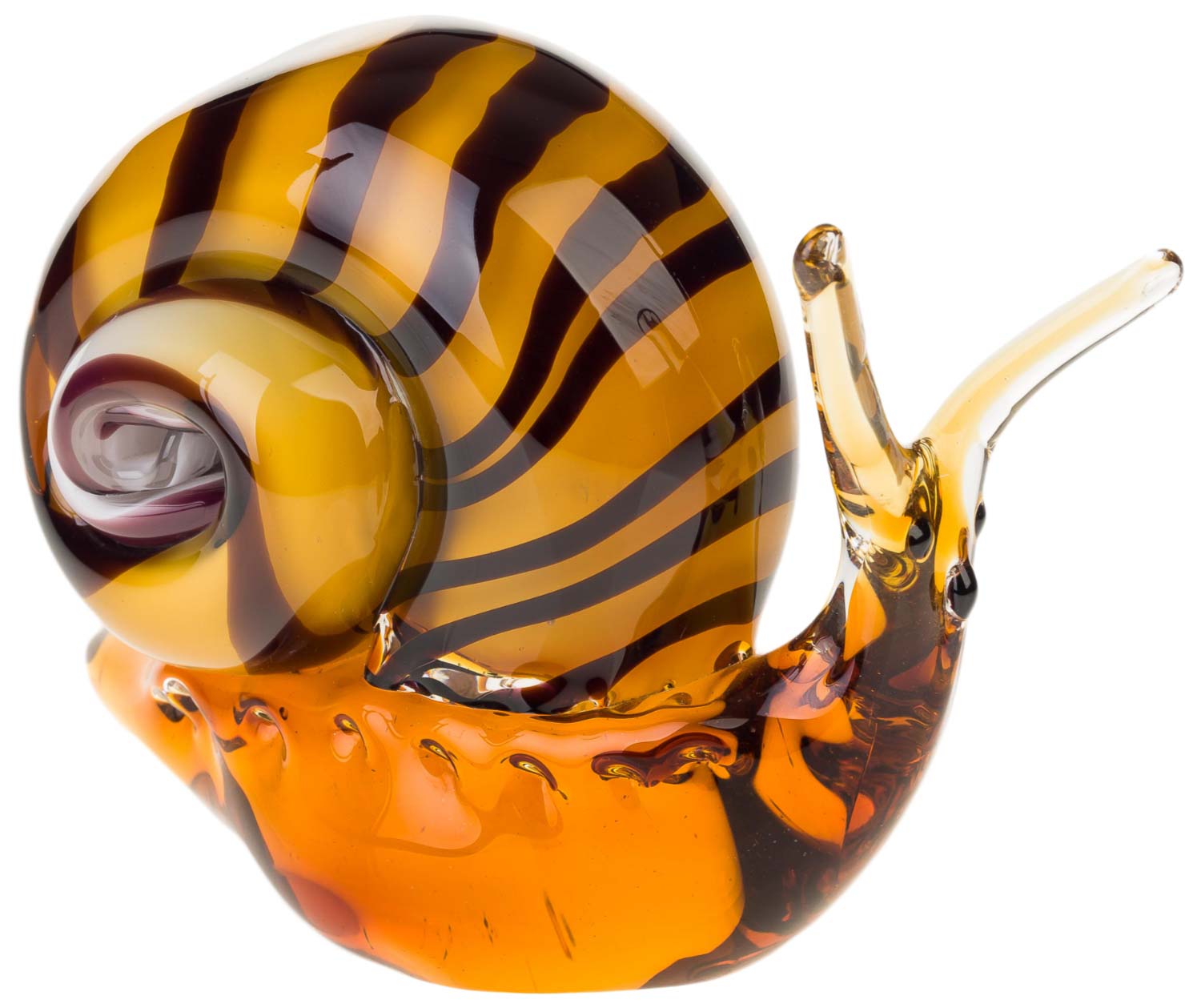 Glasfigur Schnecke Glas im Murano Antik Stil - 18cm