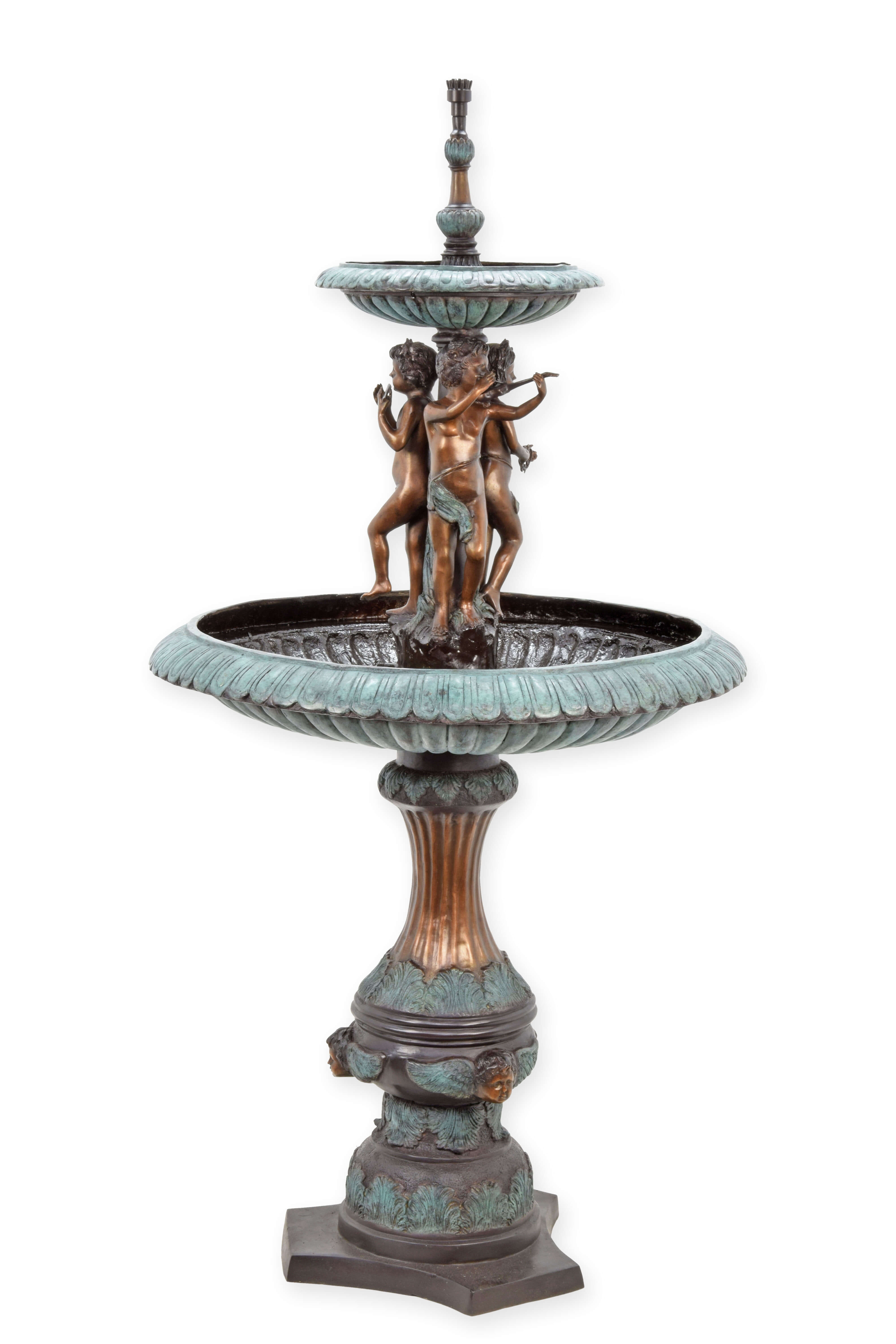 Architektur, Springbrunnen, Wasser, Person, Bronze