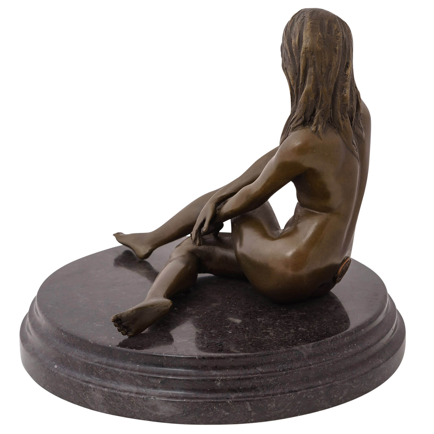 Bronzeskulptur Erotik erotische Kunst Frau Antik-Stil Bronze Figur Statue 19cm