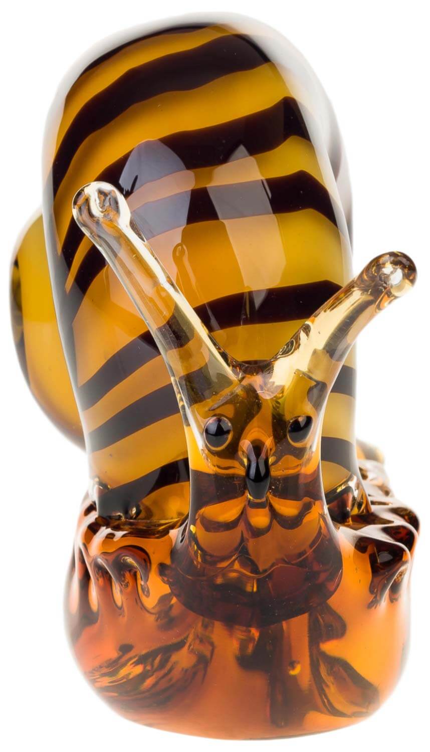 Glasfigur Schnecke Glas im Murano Antik Stil - 18cm