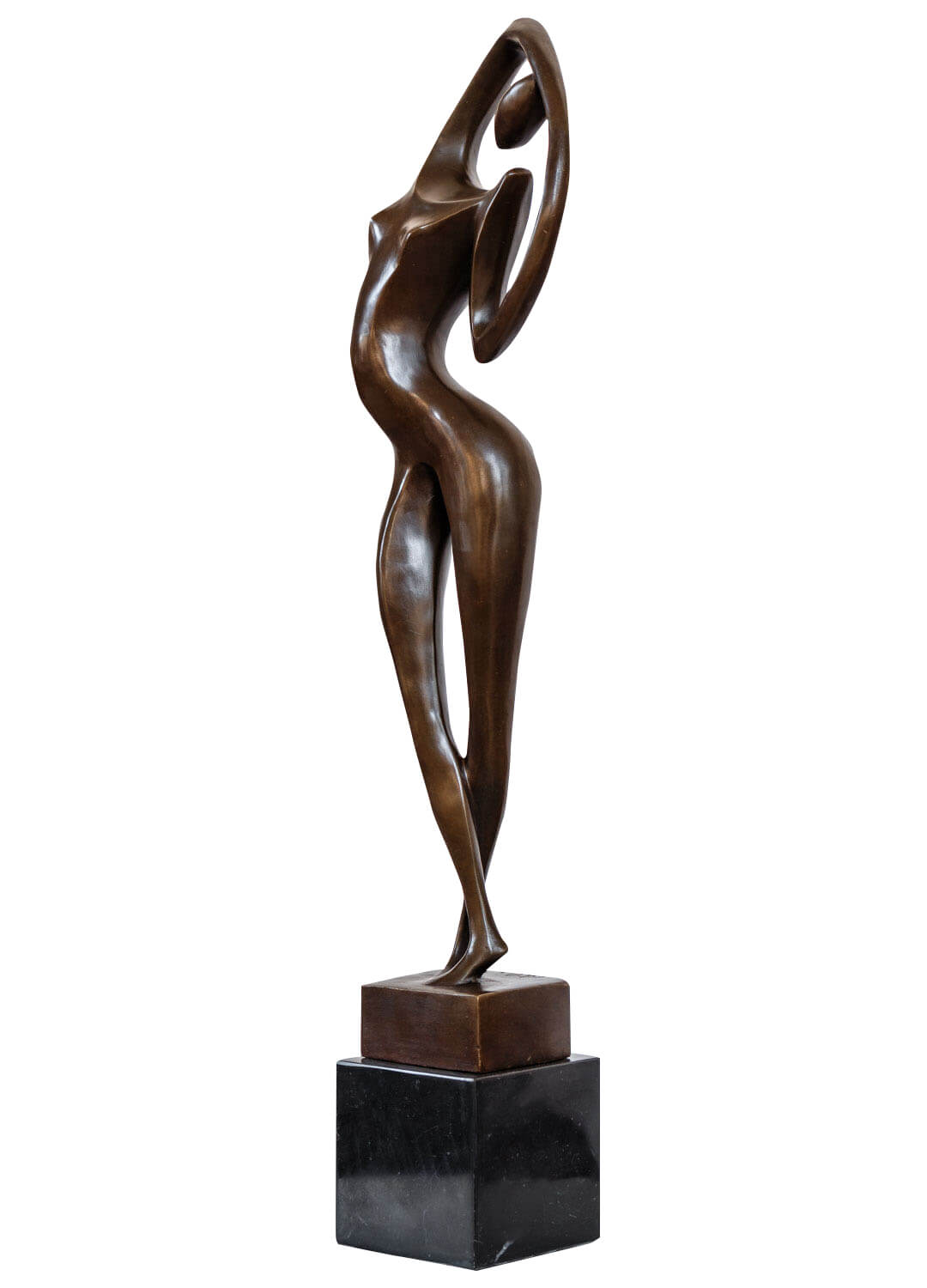 Bronzeskulptur Erotik erotische Kunst im Antik-Stil Bronze Figur Statue 54cm
