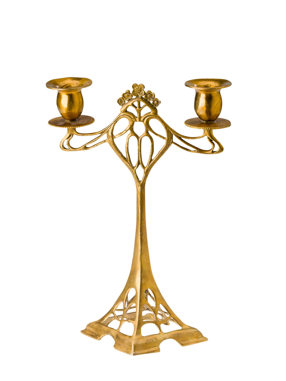 Kerzenständer Leuchter 28cm Kerzenleuchter goldfarben Antik-Stil candlesticks