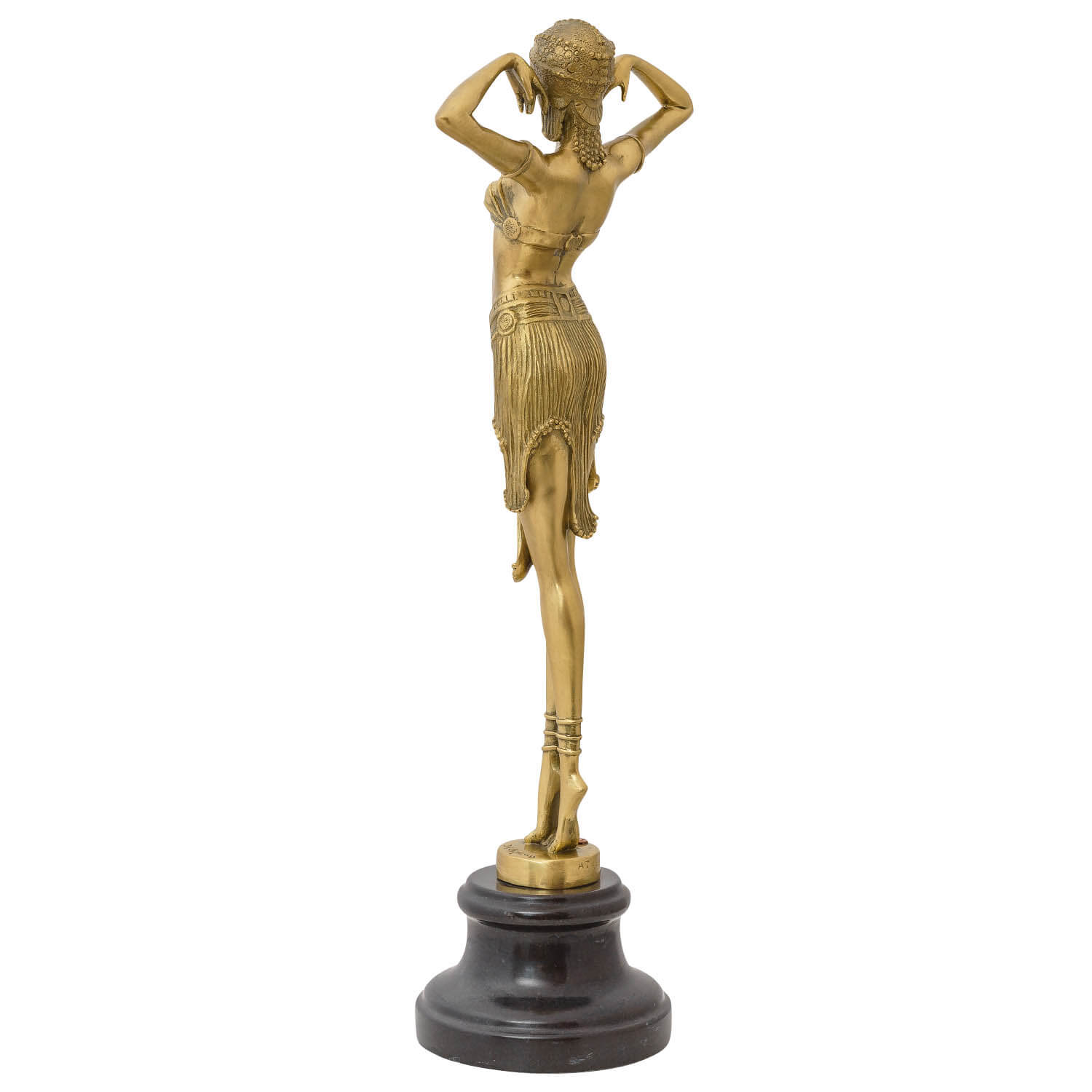 Bronzeskulptur Tänzerin Bronze Skulptur Figur Statue Tanz Art-Deco-Stil (a)