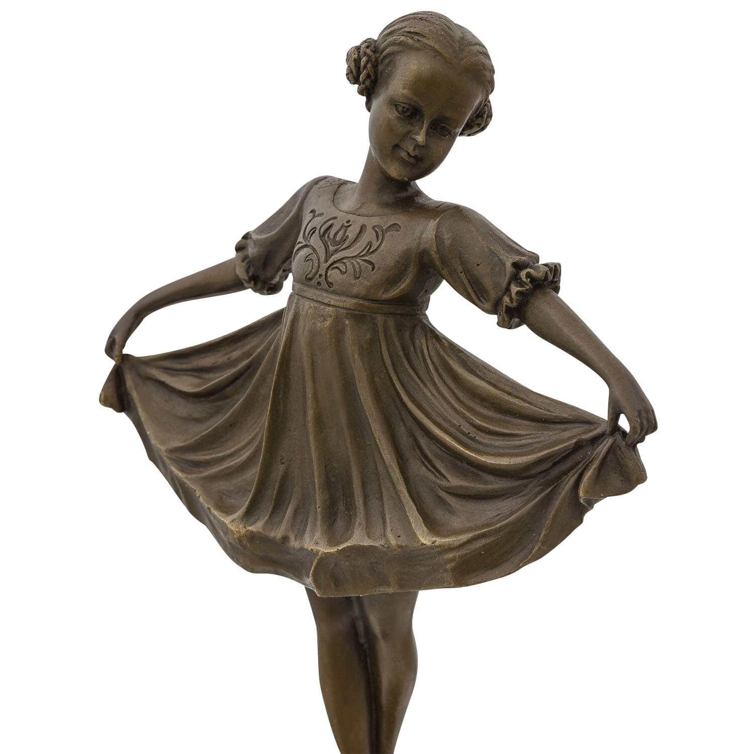 Bronzeskulptur nach Ferdinand Preiss (1882-1943) Bronzefigur Ballerina 32cm