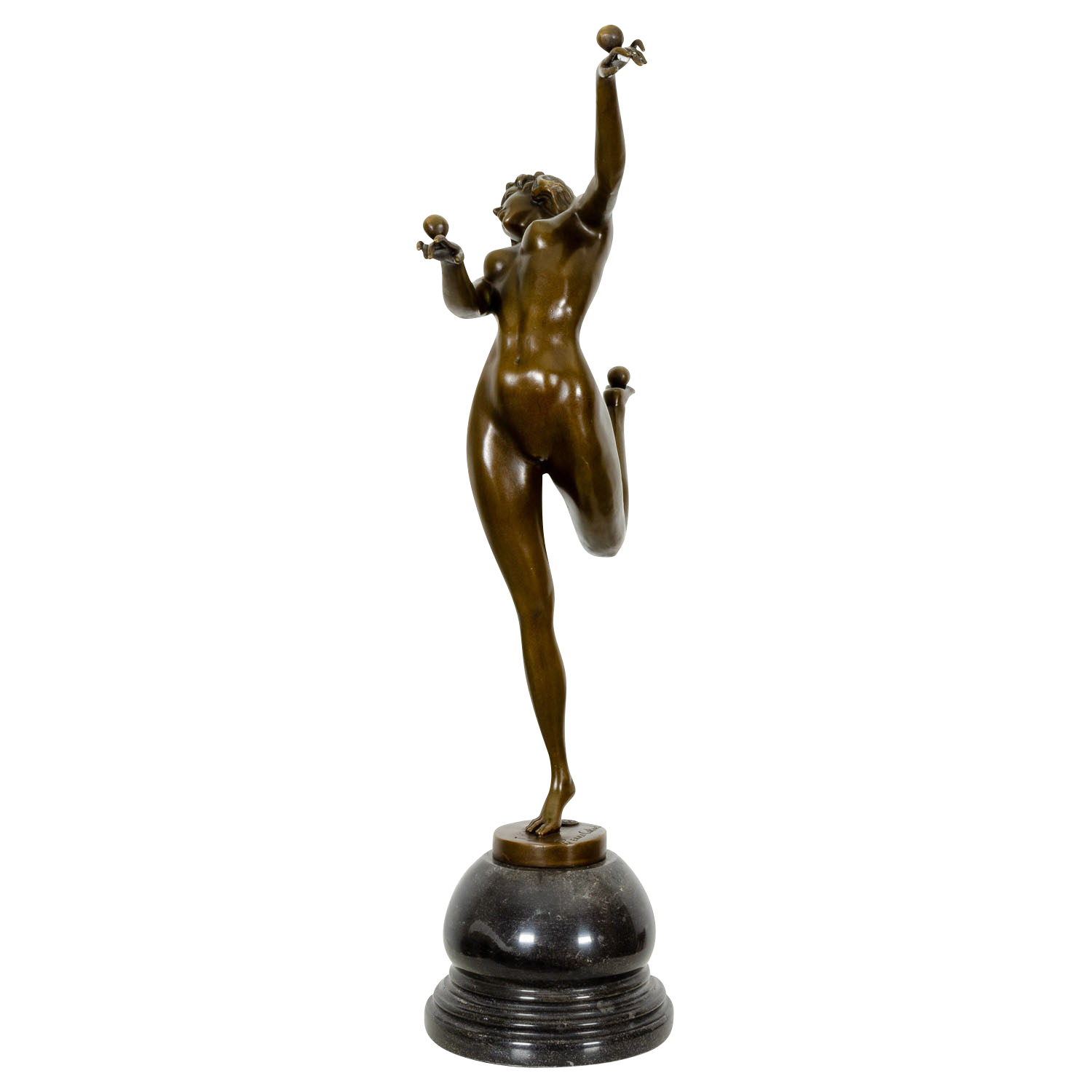 Bronzeskulptur Frau Trickstress im Antik-Stil Bronze Figur Statue 54cm