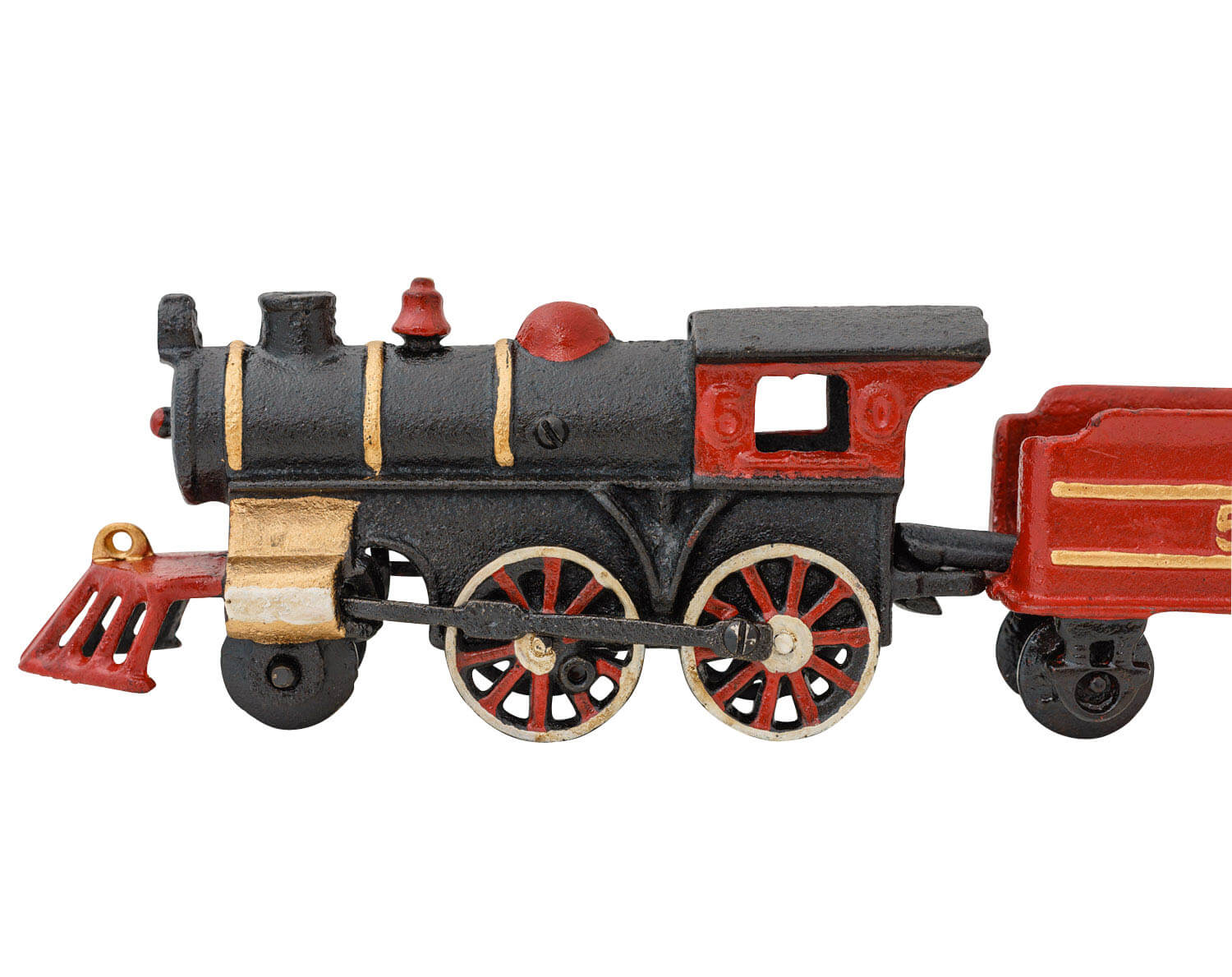 Modellbahn Eisenbahn Lok Anhänger Zug Gusseisen Antik Stil 29cm