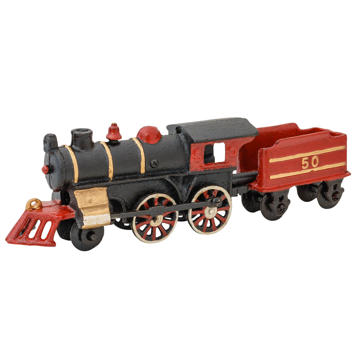 Modellbahn Eisenbahn Lok Anhänger Zug Gusseisen Antik Stil 29cm