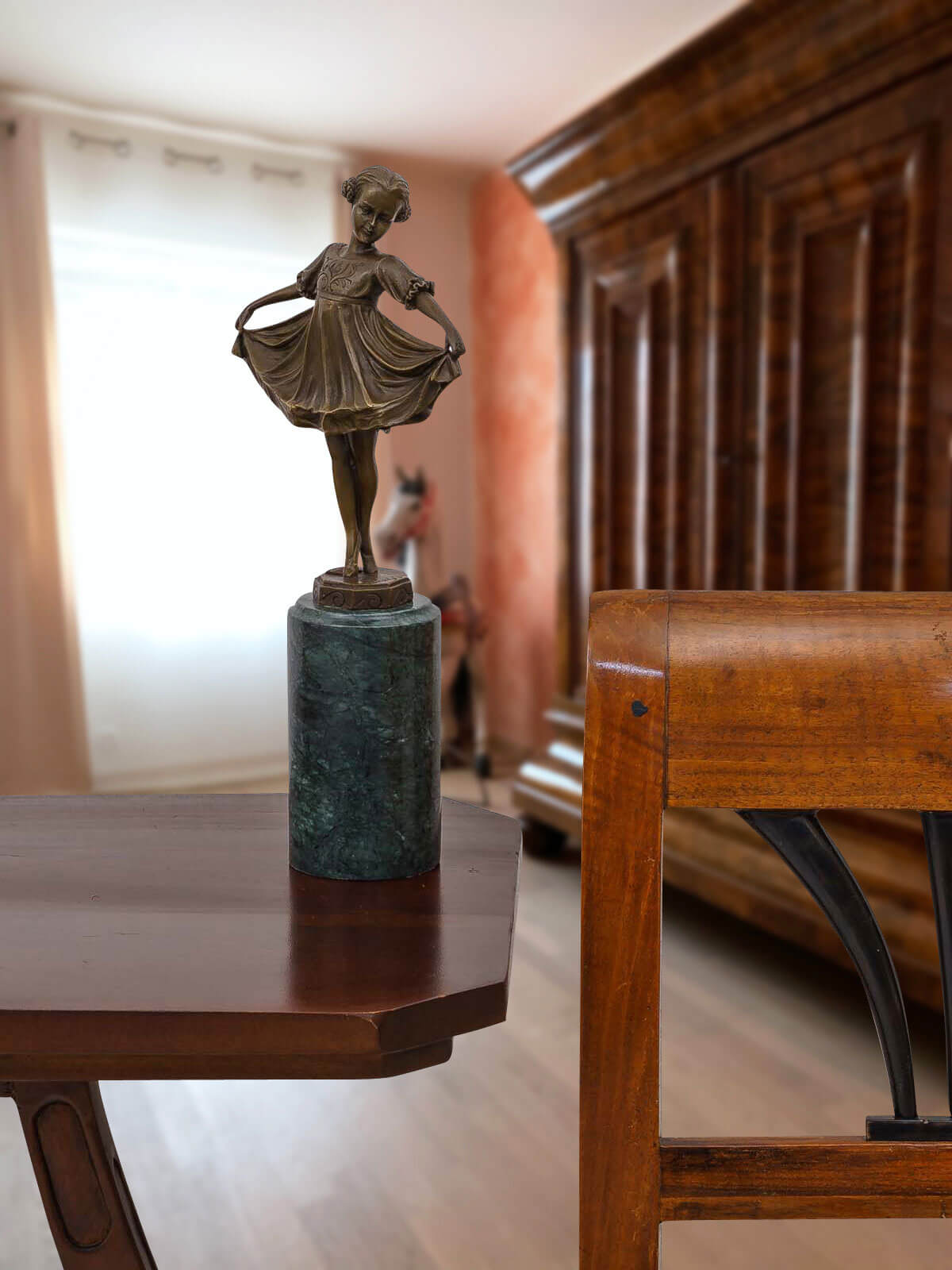 Bronzeskulptur nach Ferdinand Preiss (1882-1943) Bronzefigur Ballerina 32cm