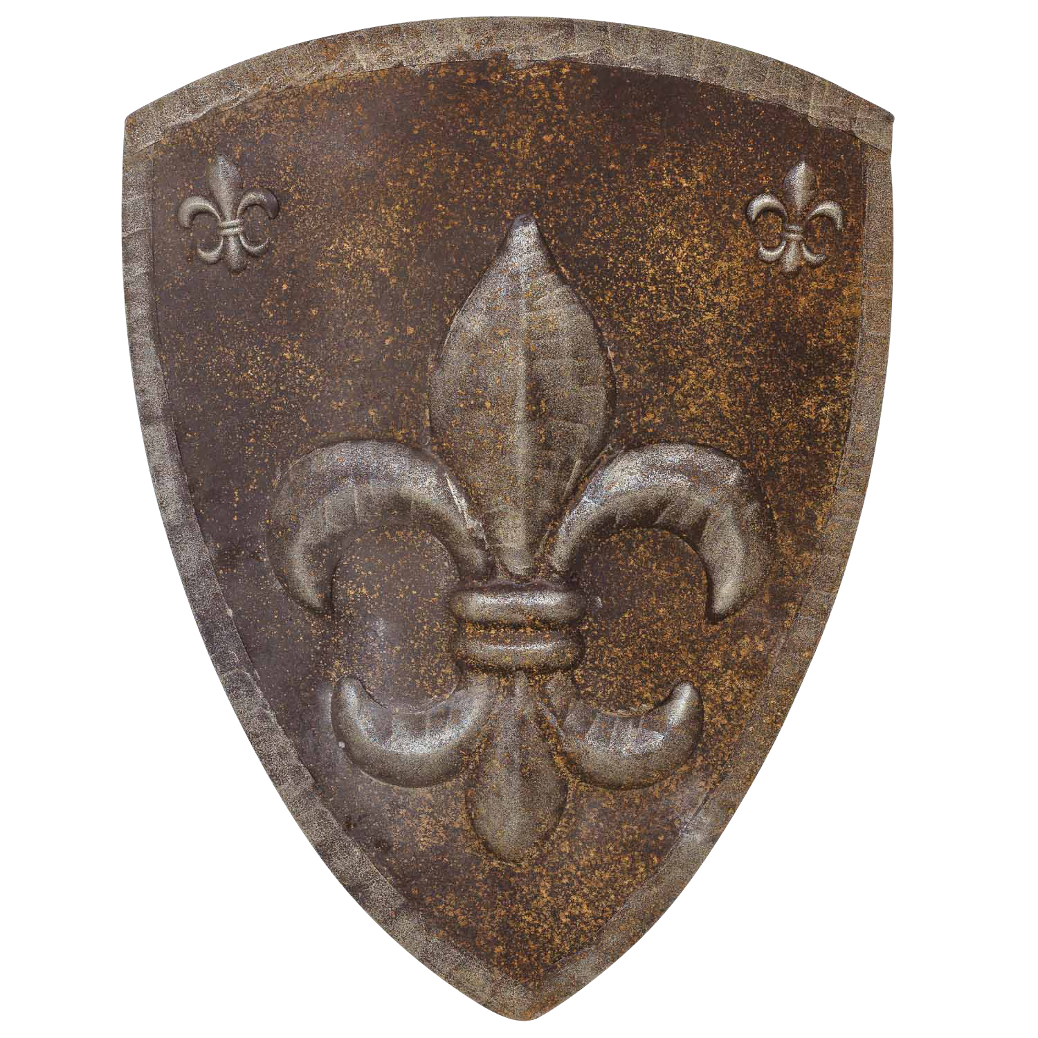 Eisenschild Ritterschild Ritter Wandschild Schild Wappen Antik-Stil 71cm