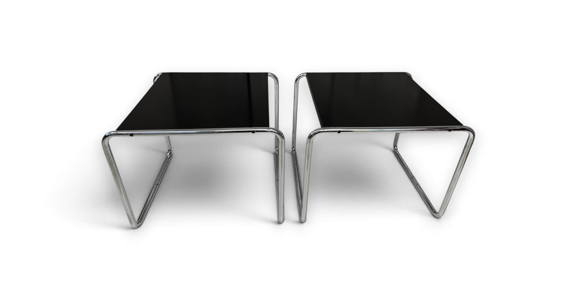 stuhl, schwarze sitsfläche, chromrahmen, modern, paar