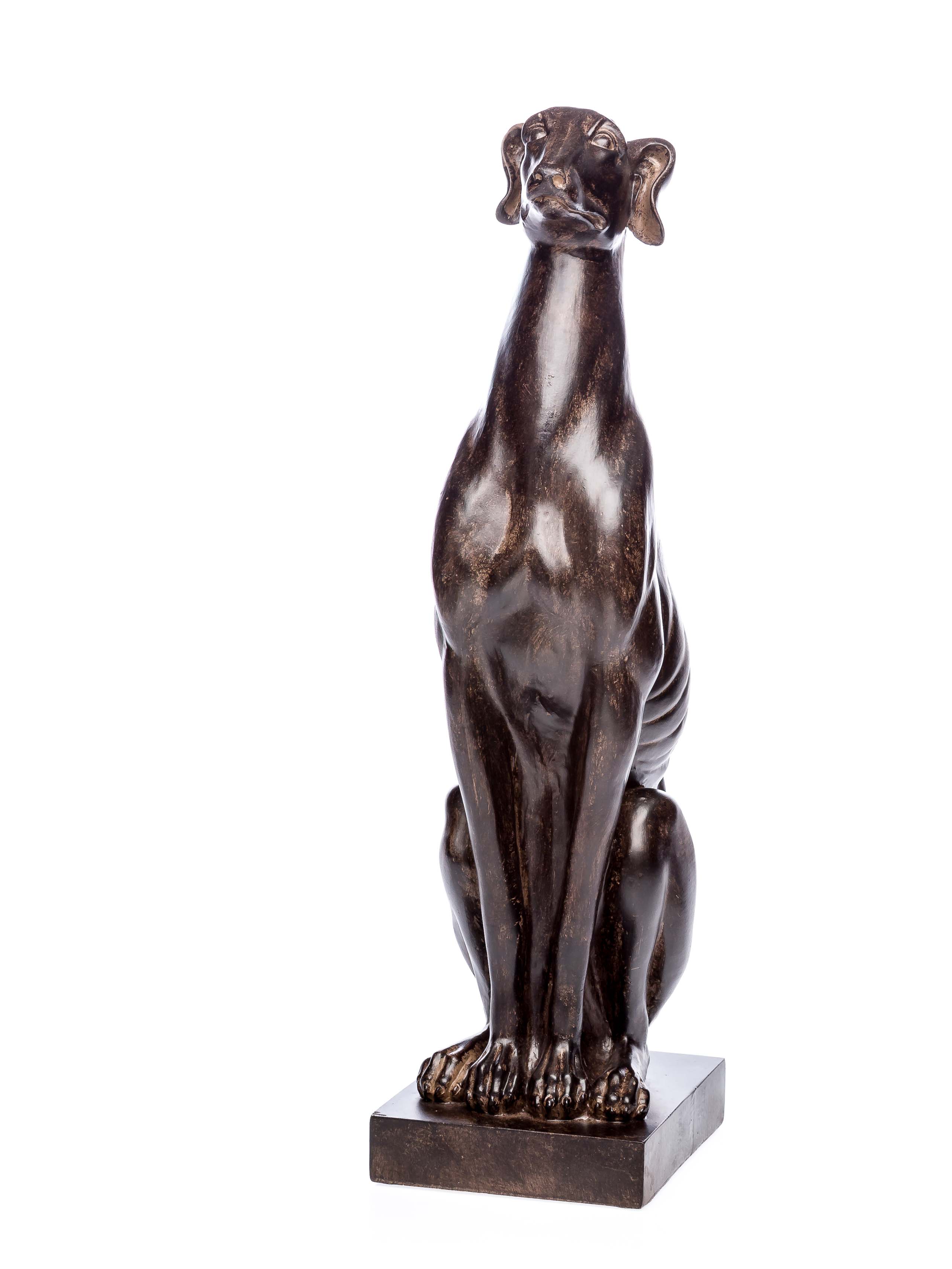 Skulptur Windhund 59cm Hund Jagd Jagdhund Garten whippet greyhound garden