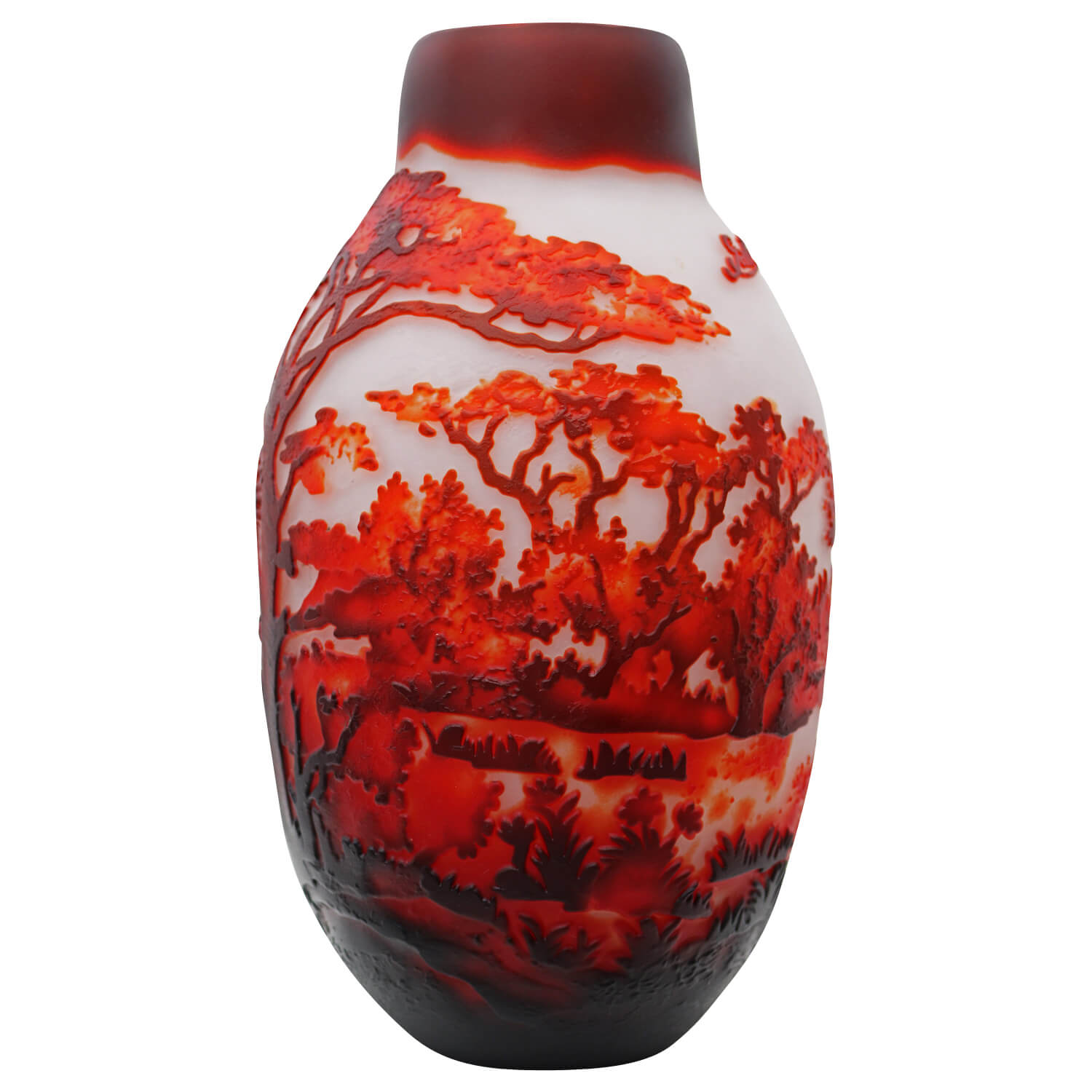 Vase Replika nach Galle Gallé Glasvase Glas Antik-Jugendstil-Stil Kopie c10