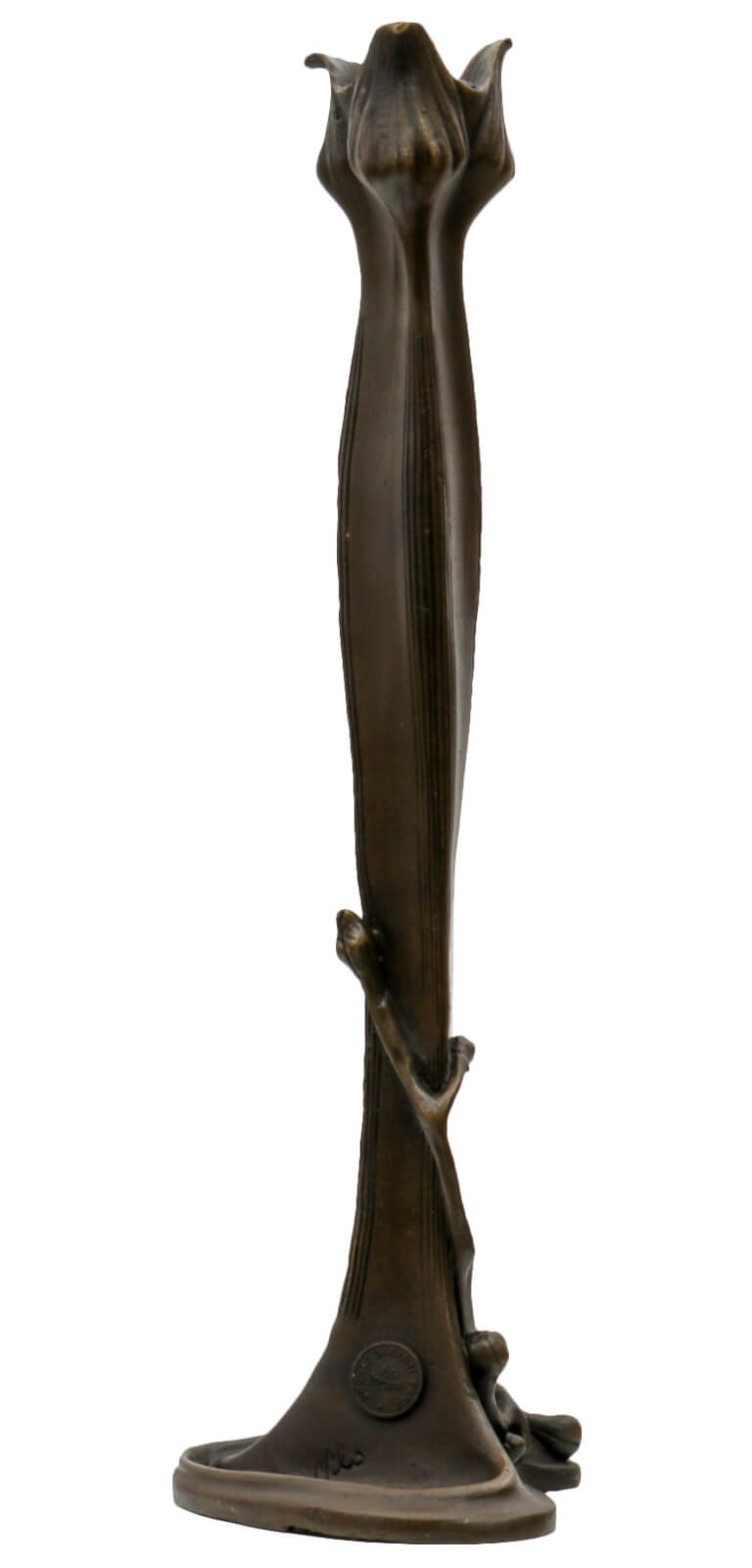 Kerzenständer Bronzeskulptur im Antik-Stil Bronze Figur Statue 30cm