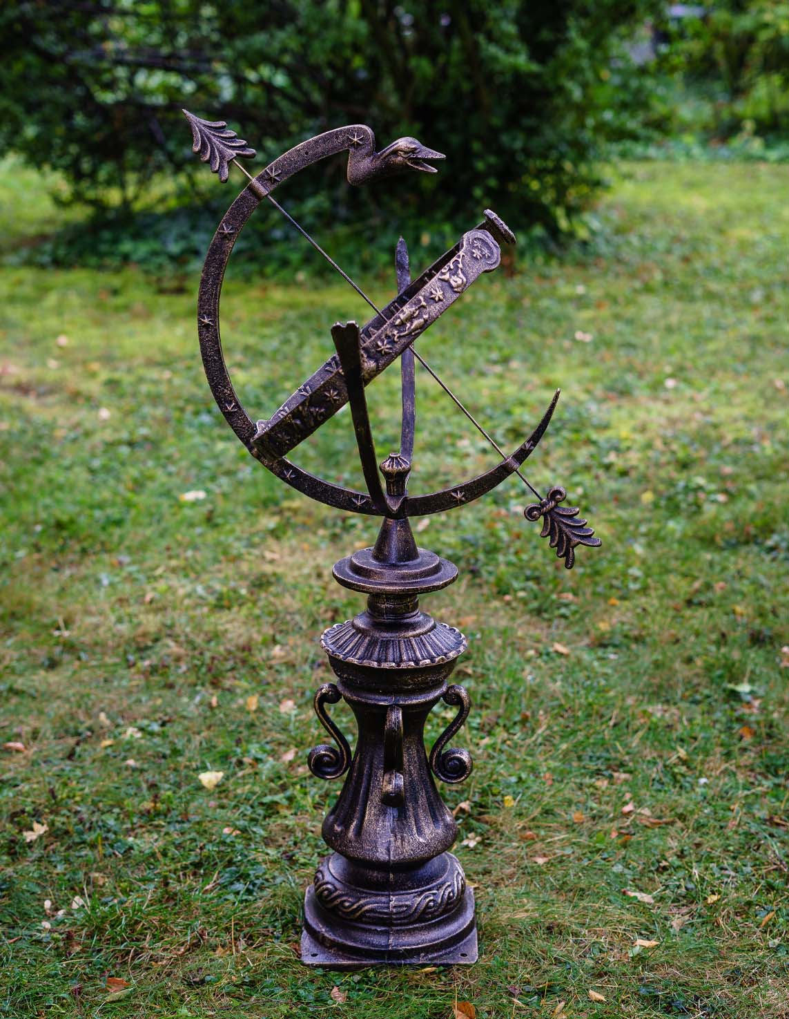 Sonnenuhr Gusseisen Garten Dekoration Nostalgie Antik-Stil 100cm