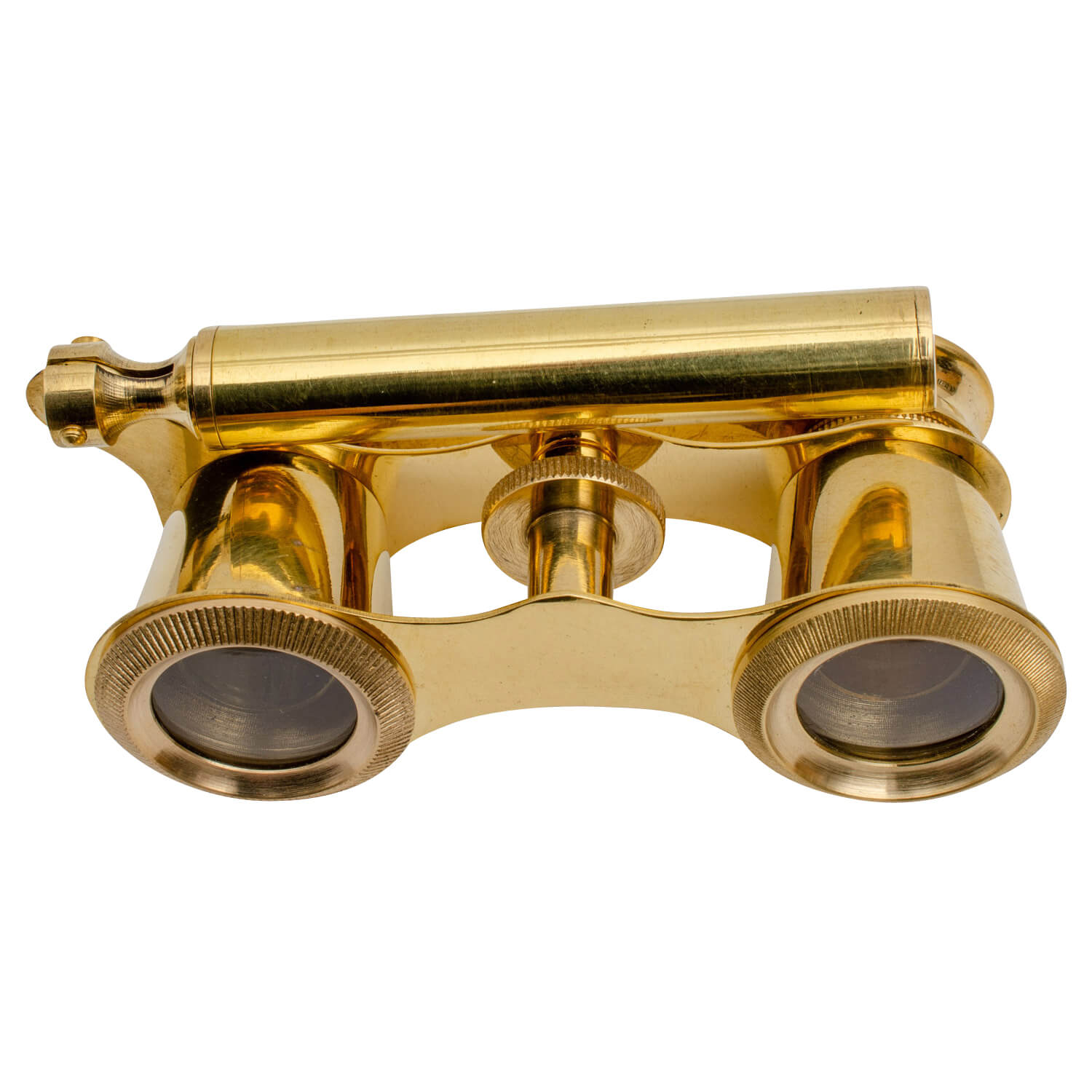 Opernglas mit Holzbox Fernglas Theaterglas Messing Antik-Stil 11cm