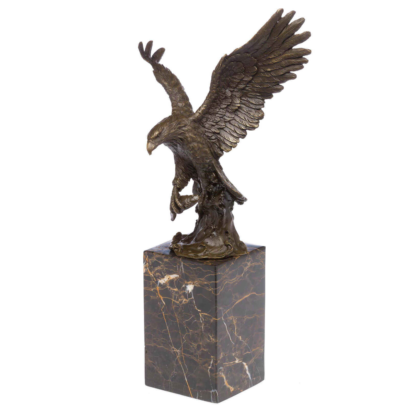 Bronze Skulptur Figur Adler Seeadler Königsadler Bronzeskulptur 36cm eagle