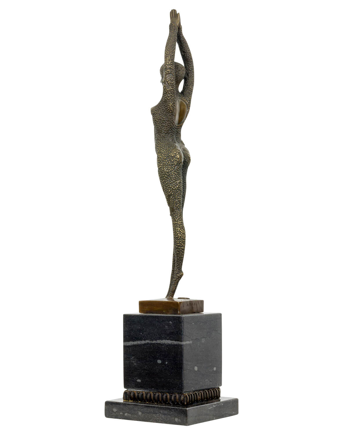 Bronzeskulptur Tänzerin nach Chiparus Antik-Stil 49cm Replik Kopie