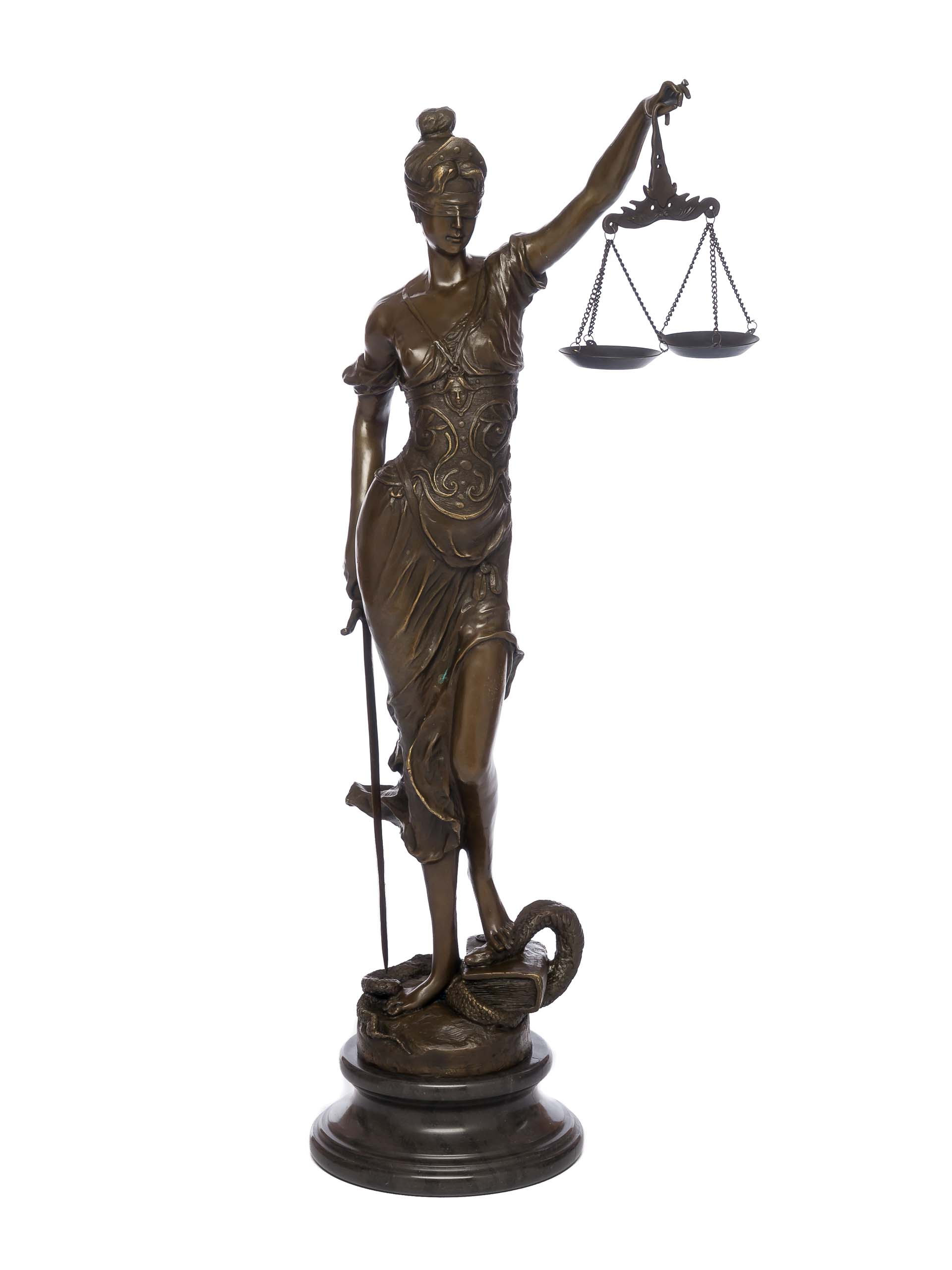 Bronze Justitia Bronzeskulptur Skulptur