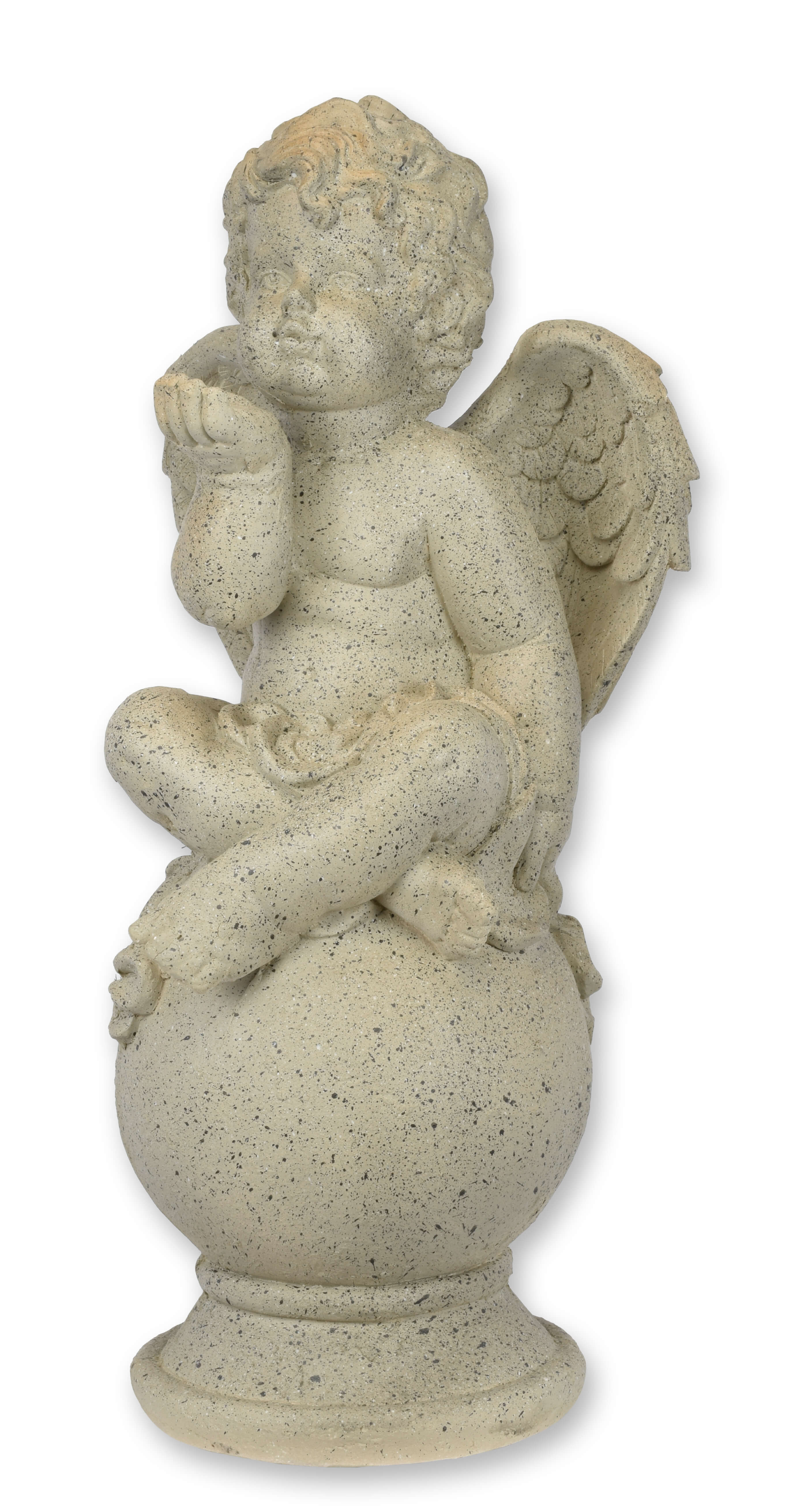 Eine MGO-Skulptur eines Putto, der einen Kuss zuwirft Replikat Retro Design Dekoration