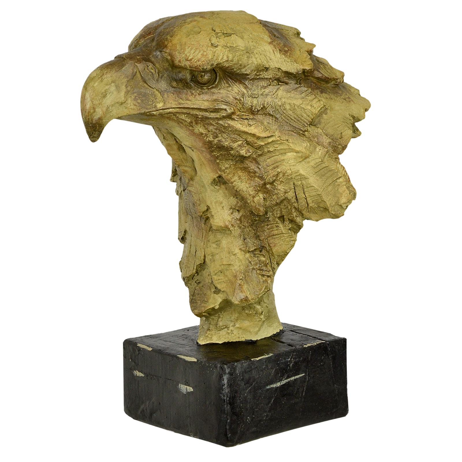 Skulptur Adler Büste Figur Kunststein Dekoration 29cm Antik-Stil