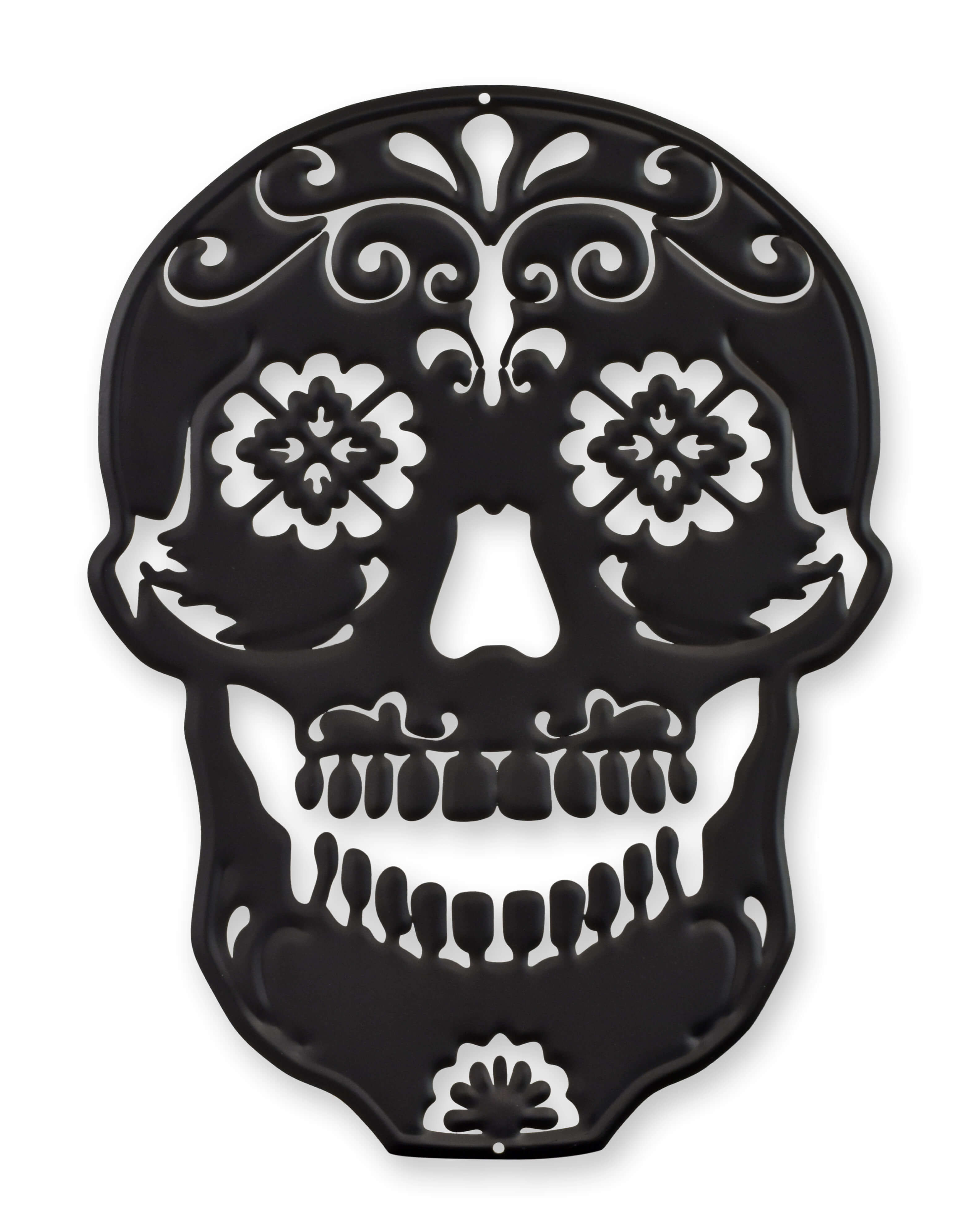Wanddekoration Totenkopf Tag der Toren Replikat Retro Design Dekoration