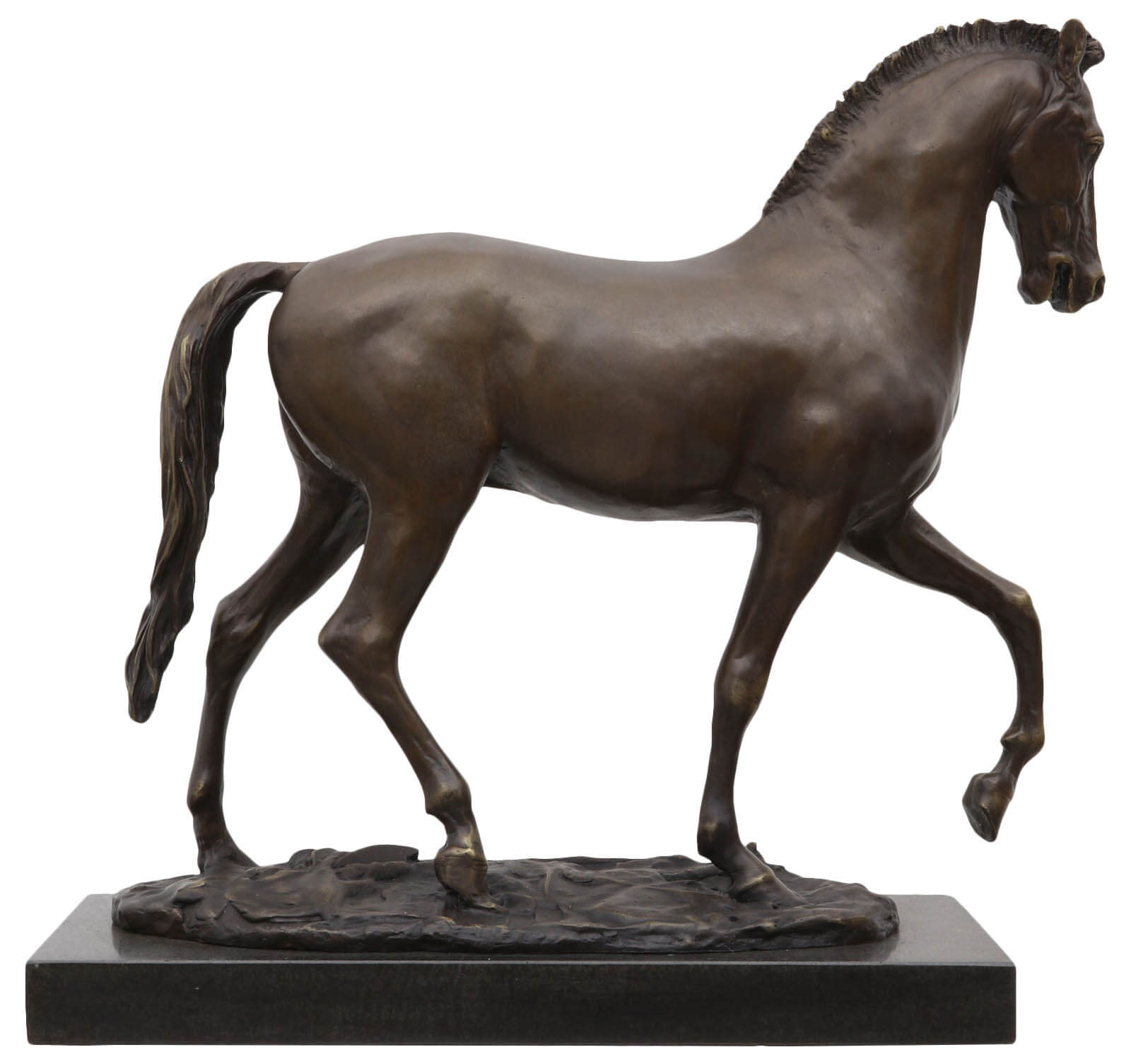 Bronzeskulptur Pferd im Antik-Stil Bronze Figur Statue 60cm