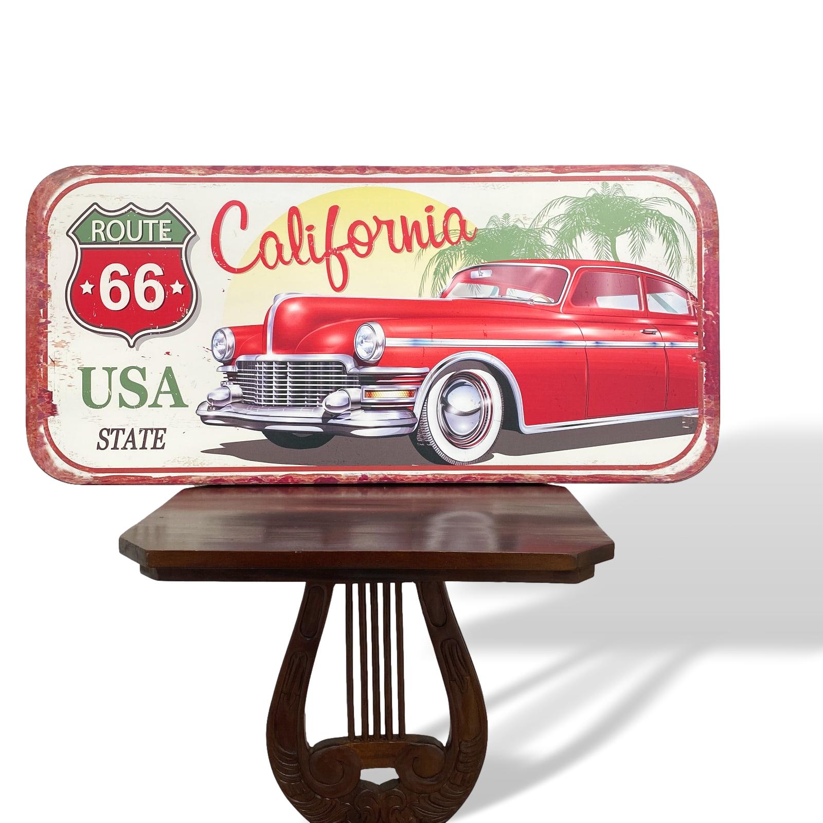 XXL Blechschild Magnettafel Route 66 USA California Wandschild 100x47cm