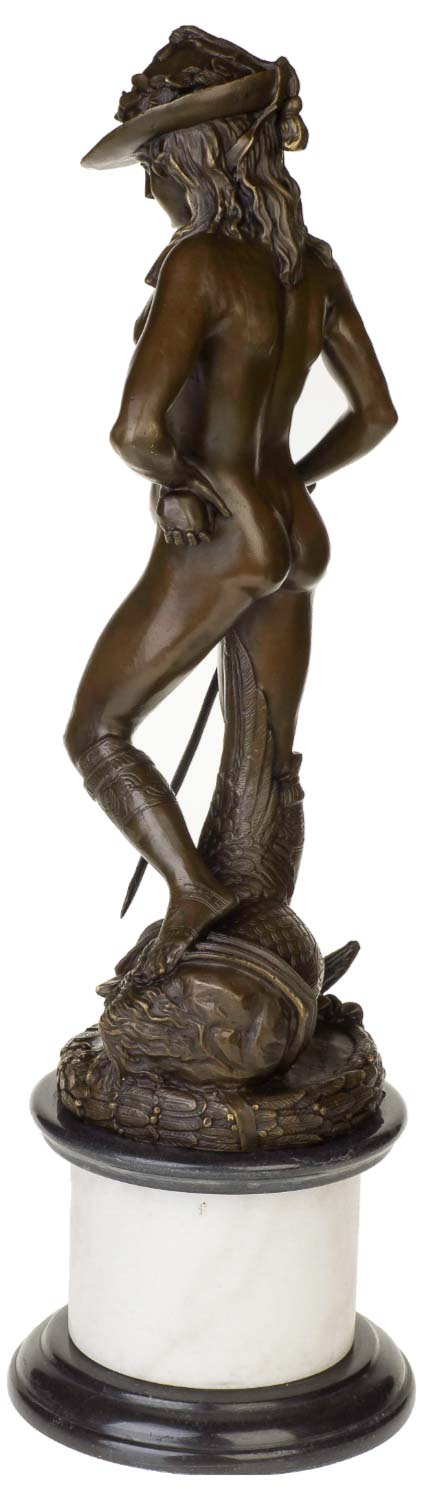 Bronzeskulptur David im Antik-Stil Bronze Figur Statue - 66cm