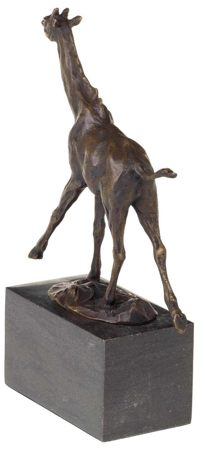 Bronzeskulptur Bronzeskulptur Bronze Giraffe Figur Statue im Antik-Stil 26cm