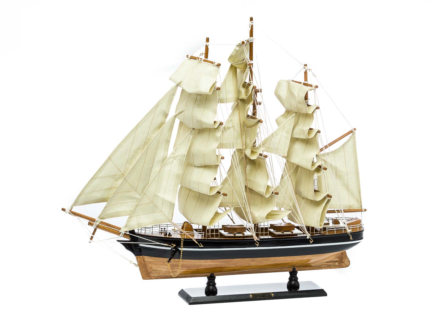 Modellschiff Cutty Sark Wollklipper Holz Schiffsmodell 