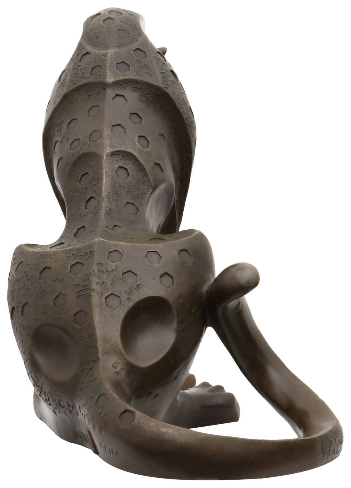 Bronzeskulptur im Antik-Stil Bronze Figur Statue Leopard Panther Raubkatze