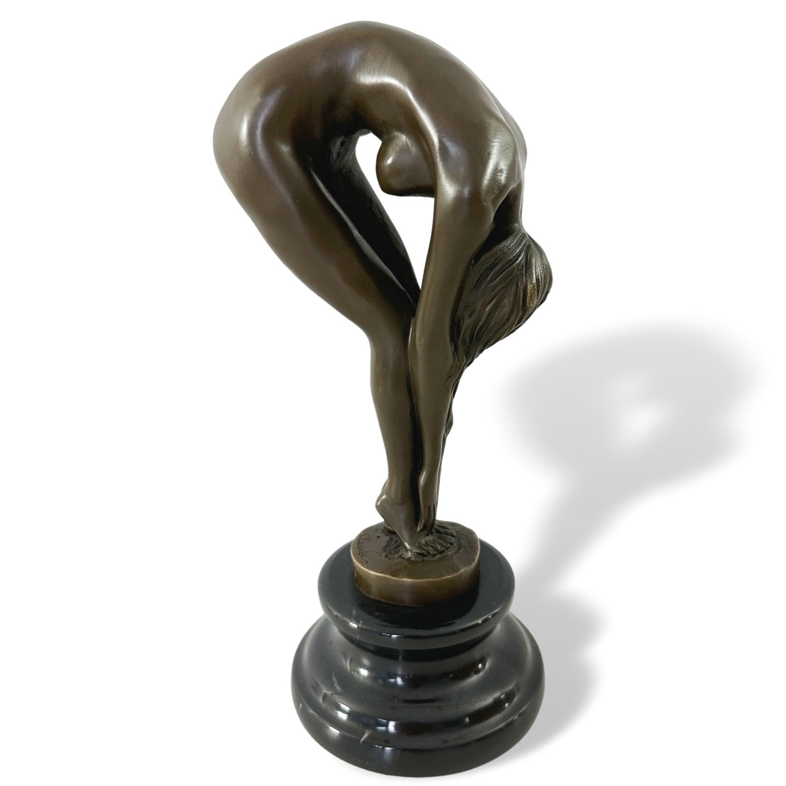 Bronzeskulptur Erotik erotische Kunst im Antik-Stil Bronze Figur Statue 24cm